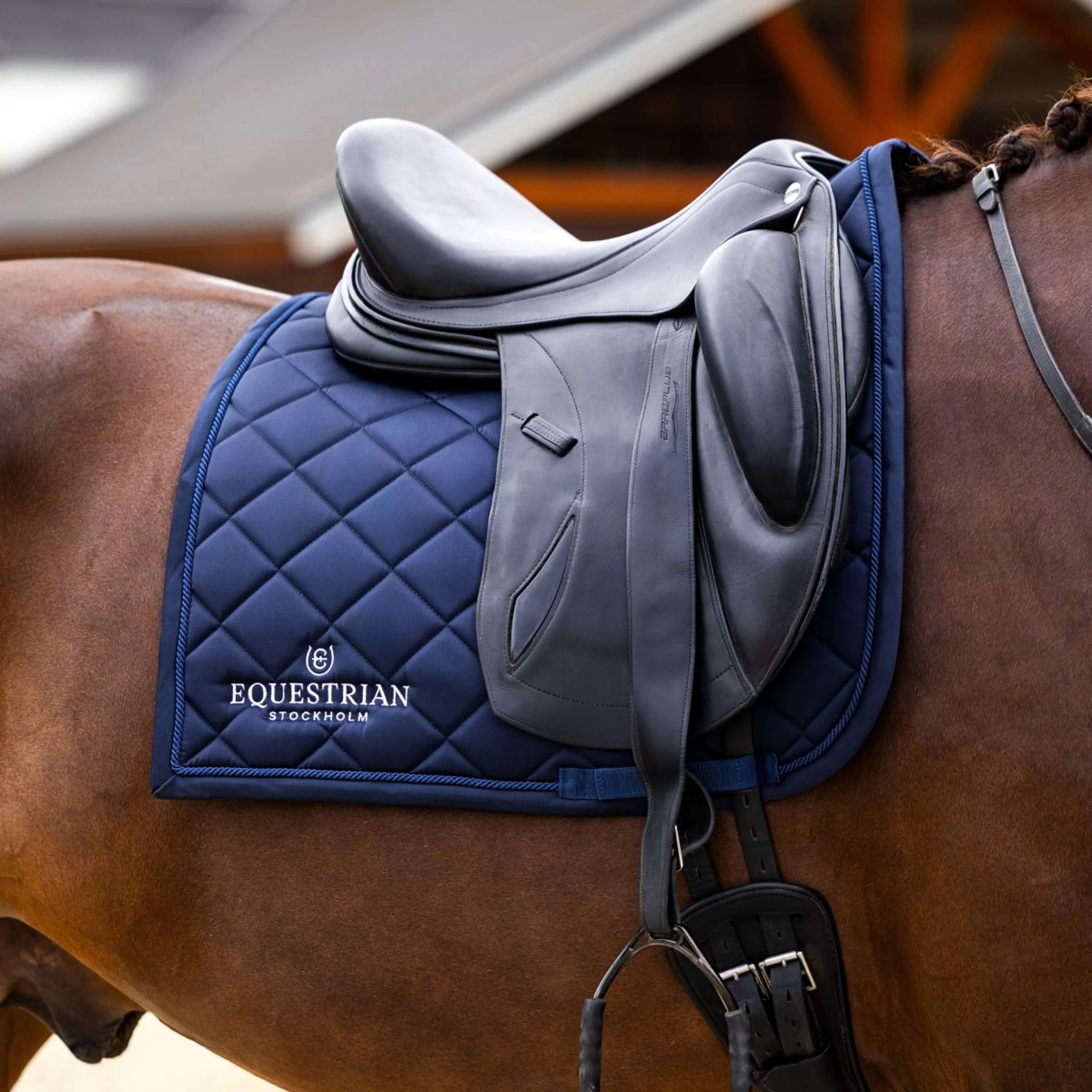 Equestrian Stockholm Schabracke Line Dressur Navy - Image 2