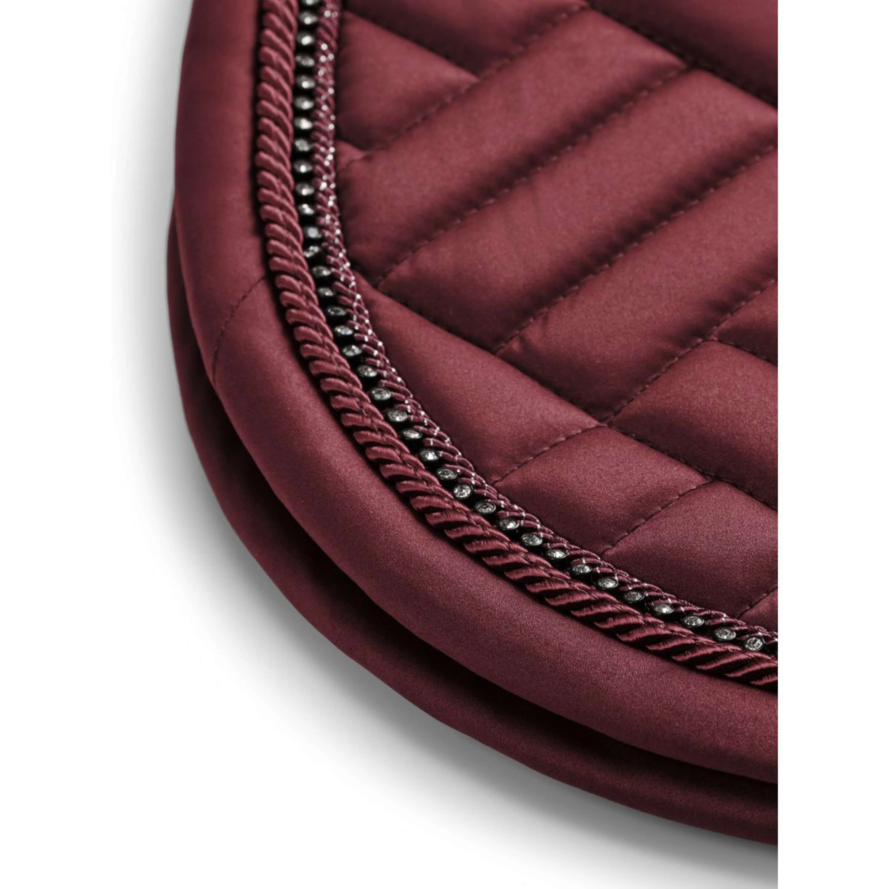 Equestrian Stockholm Schabracke Vegan Fur Springen Crystal Bordeaux - Image 7