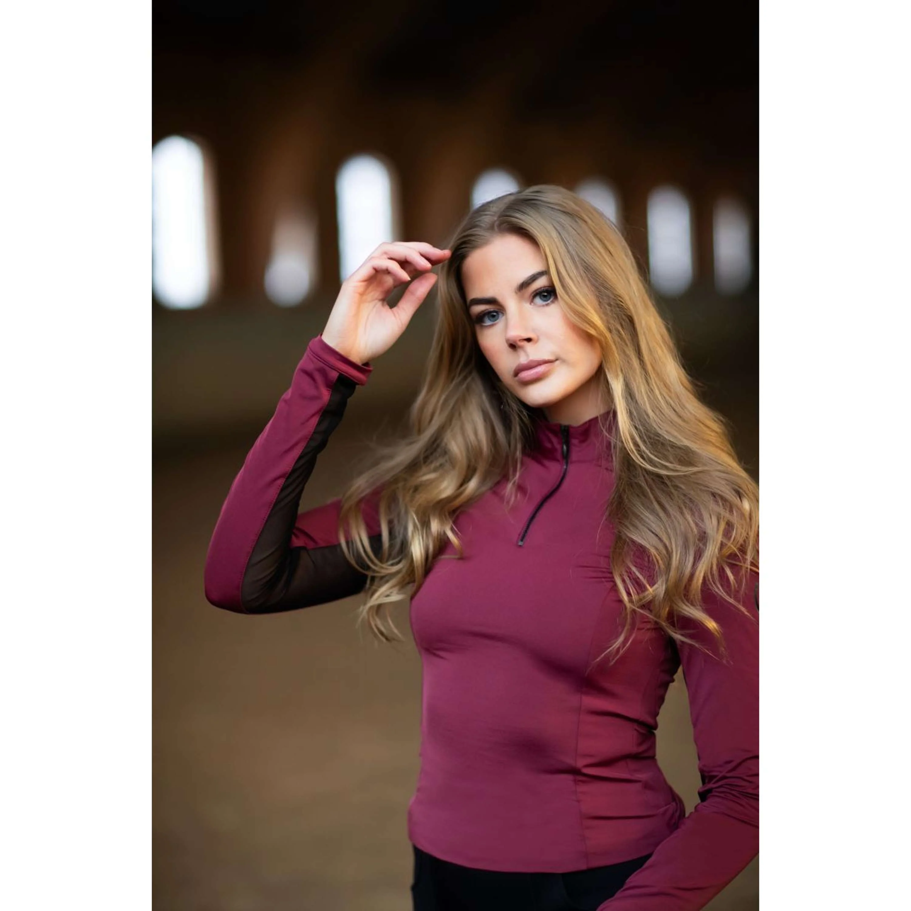 Equestrian Stockholm Shirt Air Breeze Sun Bordeaux - Image 6