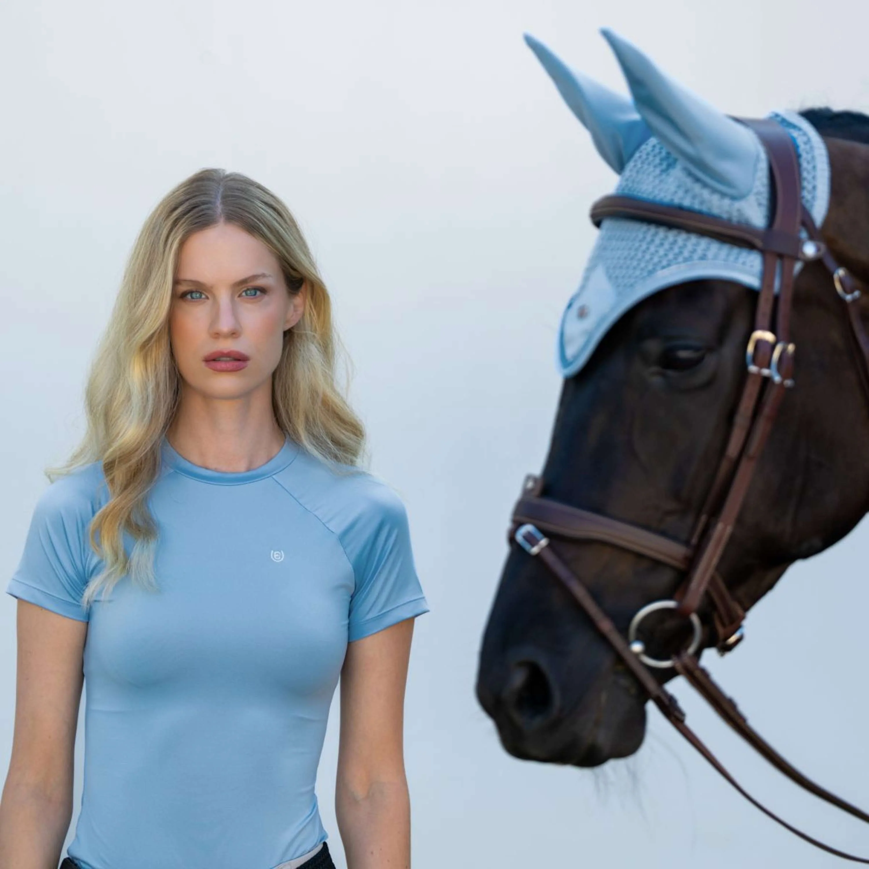 Equestrian Stockholm Fliegenhaube Modern Midsummer Blue - Image 3
