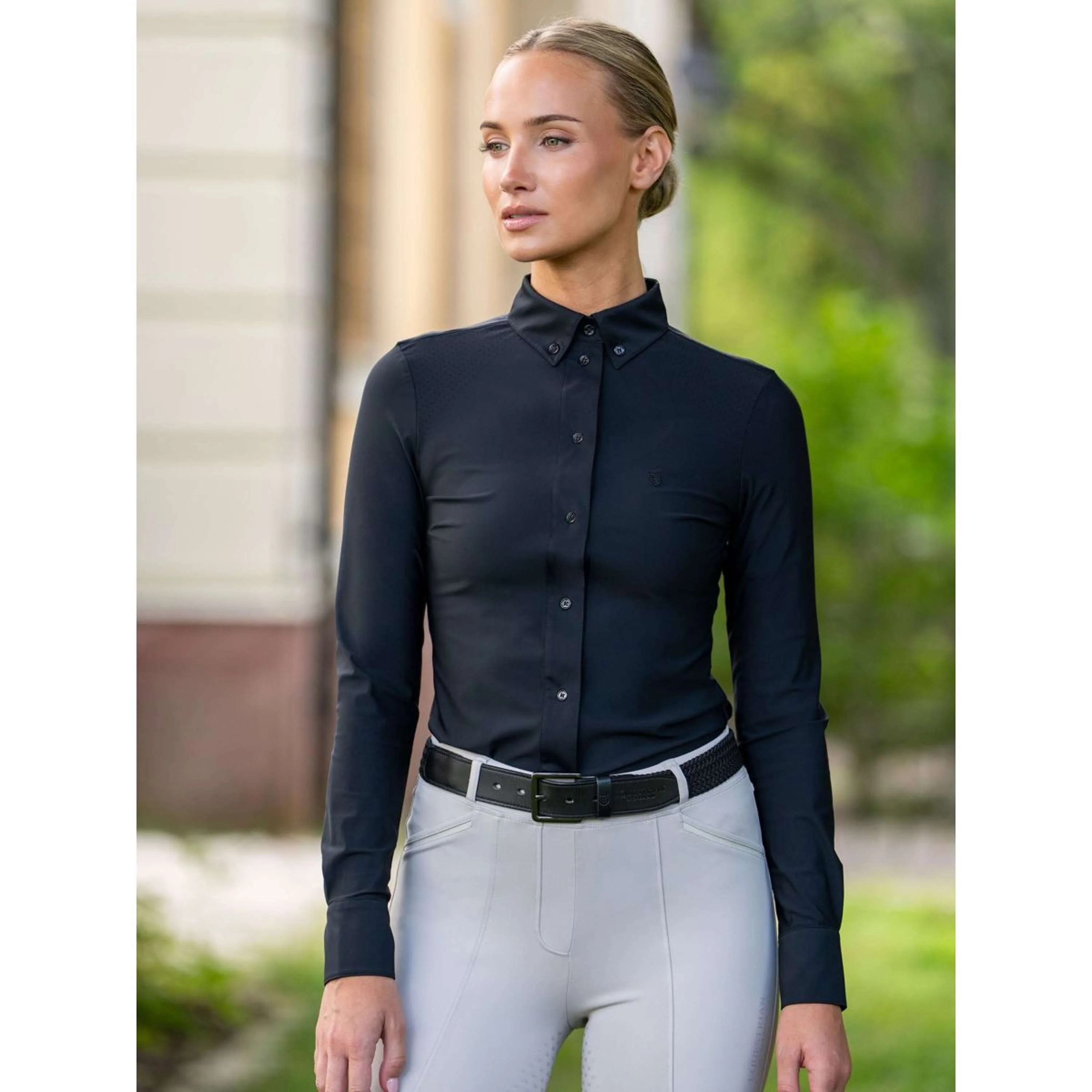 Equestrian Stockholm Turniershirt Performance Schwarz - Image 2