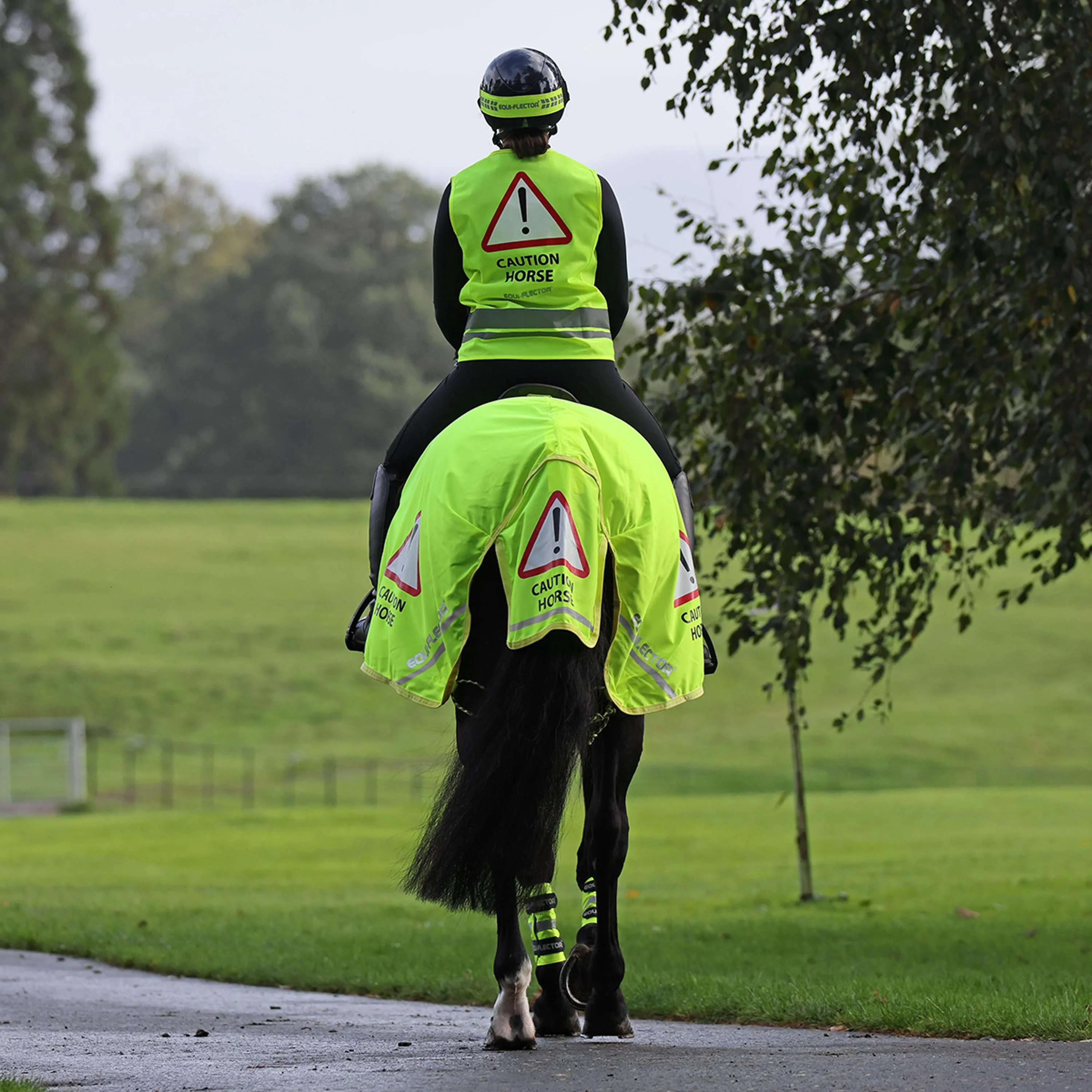 Equi-Flector by Shires Ausreitdecke Mesh Reflektierend Gelb - Image 4