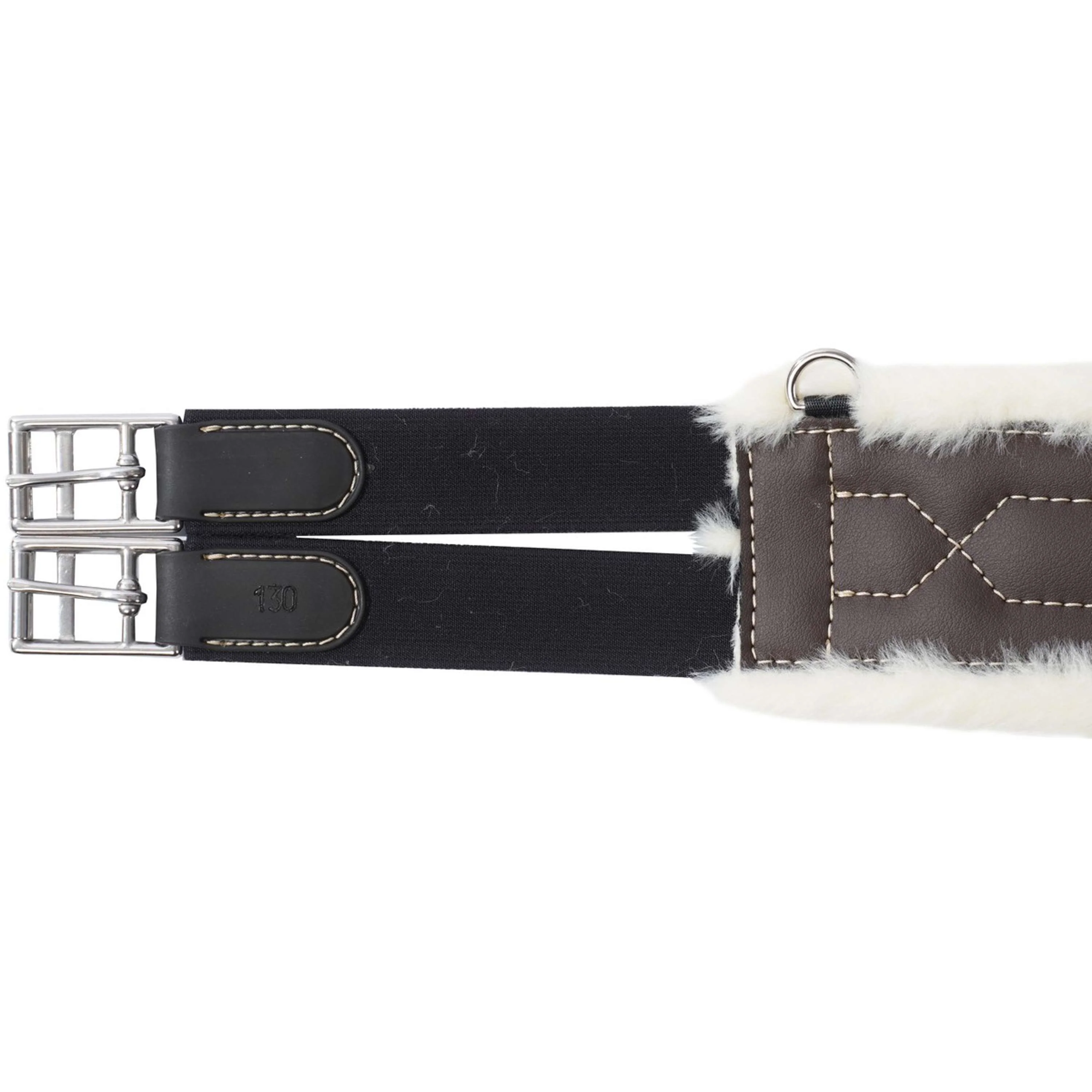 eQuick Sattelgurt ES Jumping Fluffy Braun - Image 5