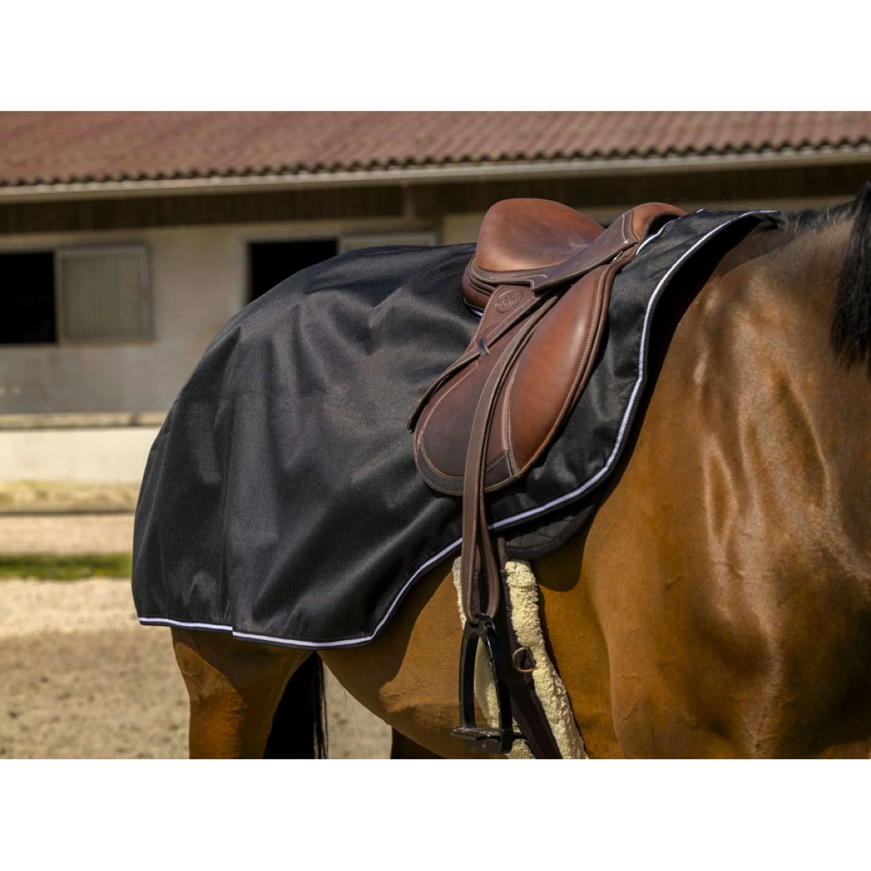 EQUITHÈME Ausreitdecke Tyrex 600D Schwarz - Image 2