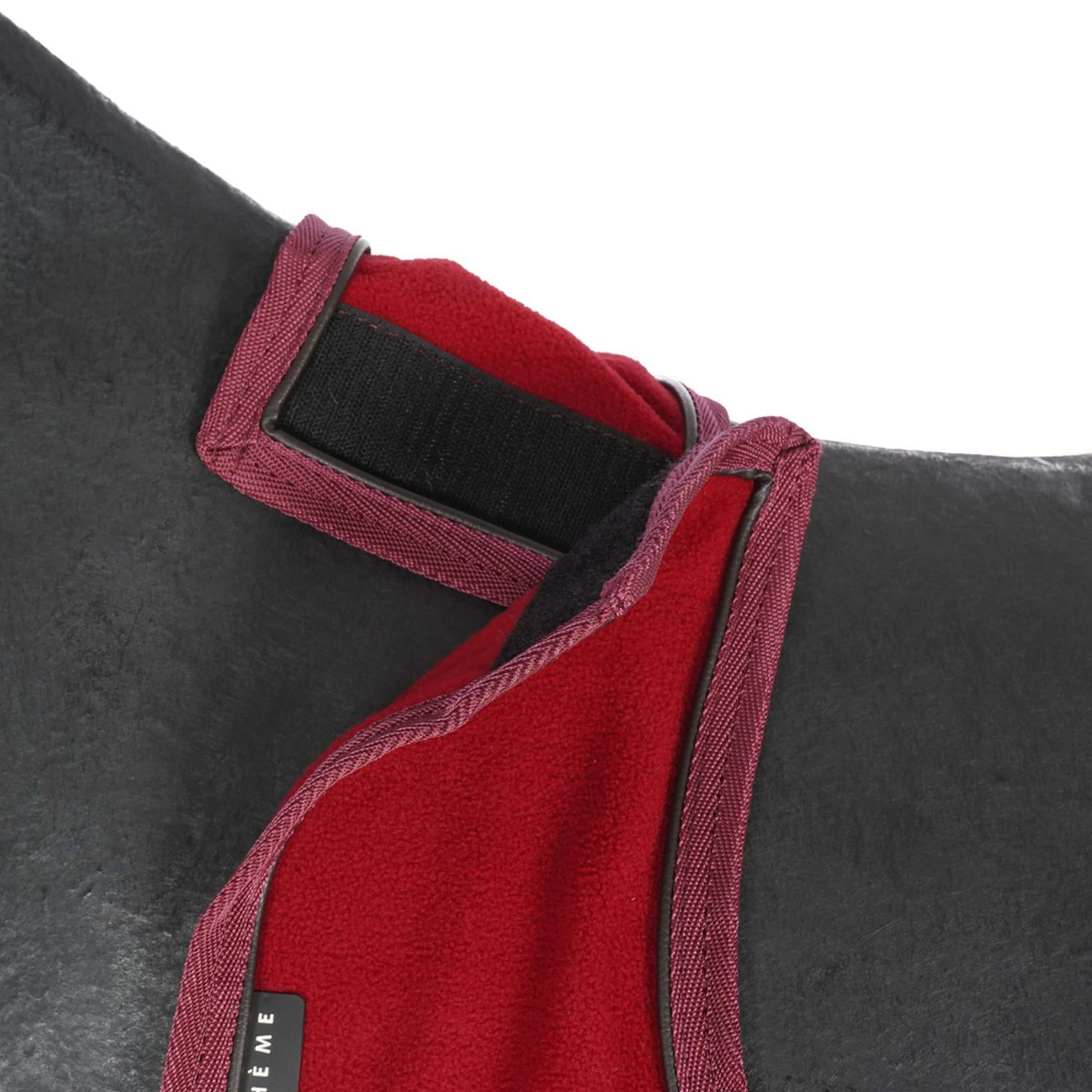 EQUITHÈME Ausreitdecke Teddy Fleece Bordeaux - Image 3