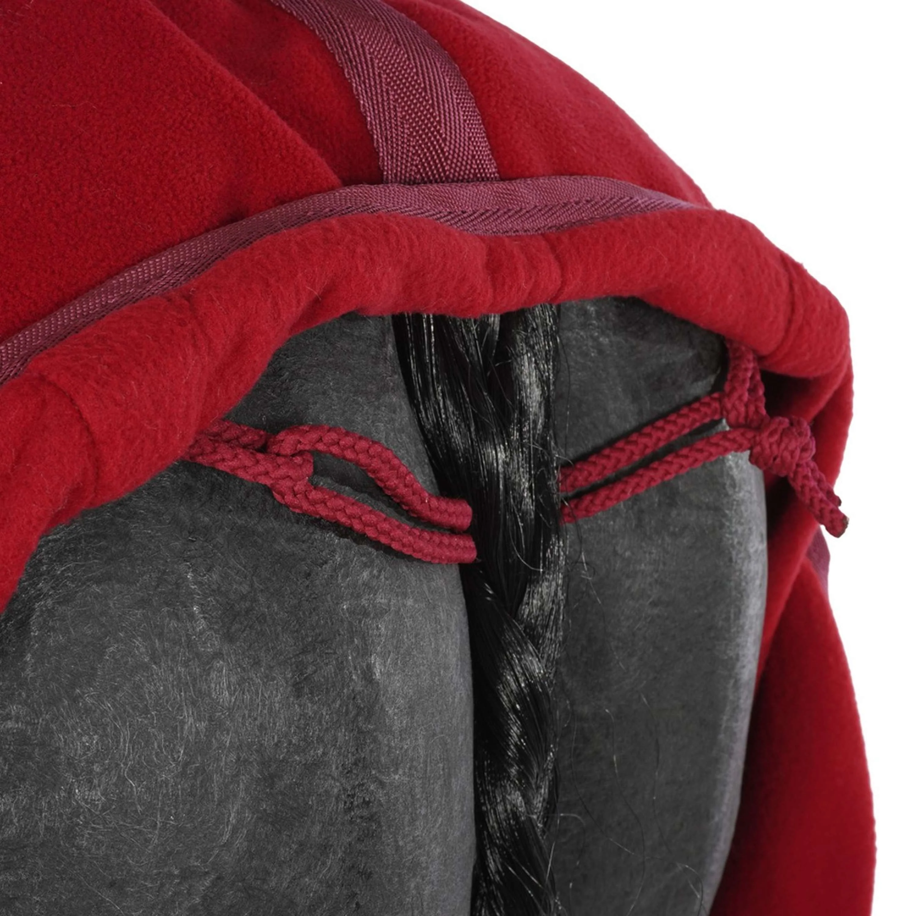 EQUITHÈME Ausreitdecke Teddy Fleece Bordeaux - Image 5