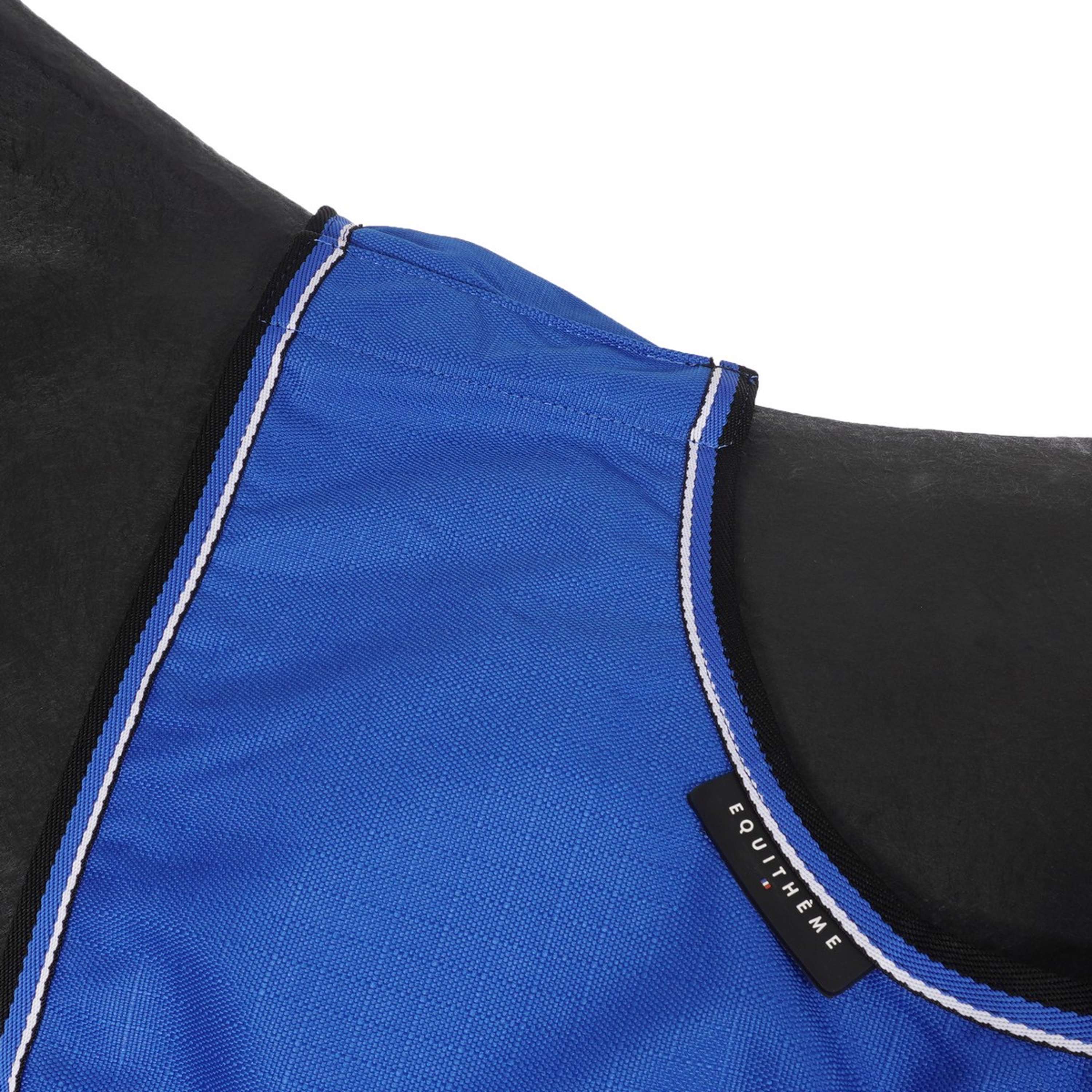 EQUITHÈME Ausreitdecke Tyrex 1200D Fleece Blau/Schwarz - Image 2