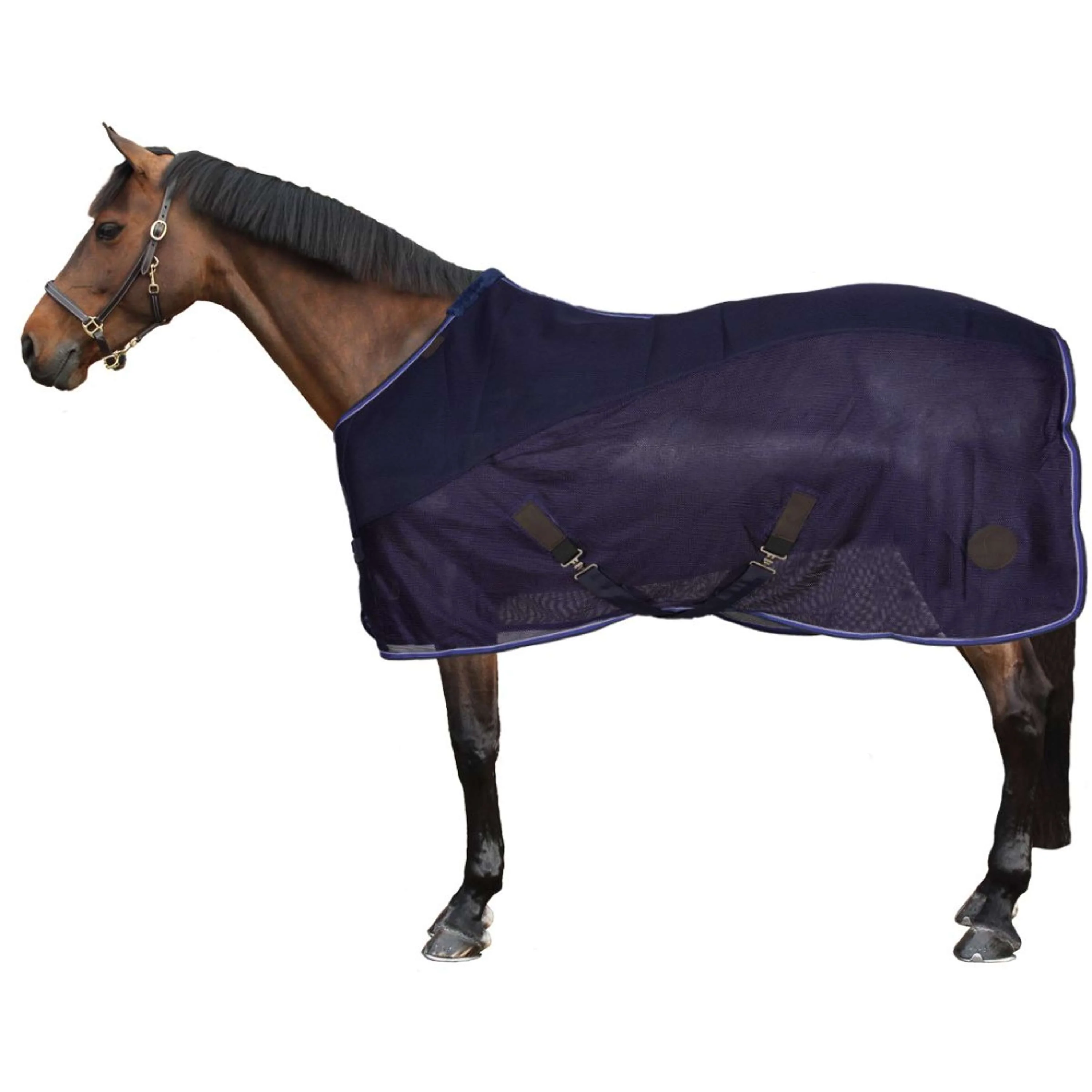 EQUITHÈME Fliegendecke Classic 3D Mesh Navy - Image 3