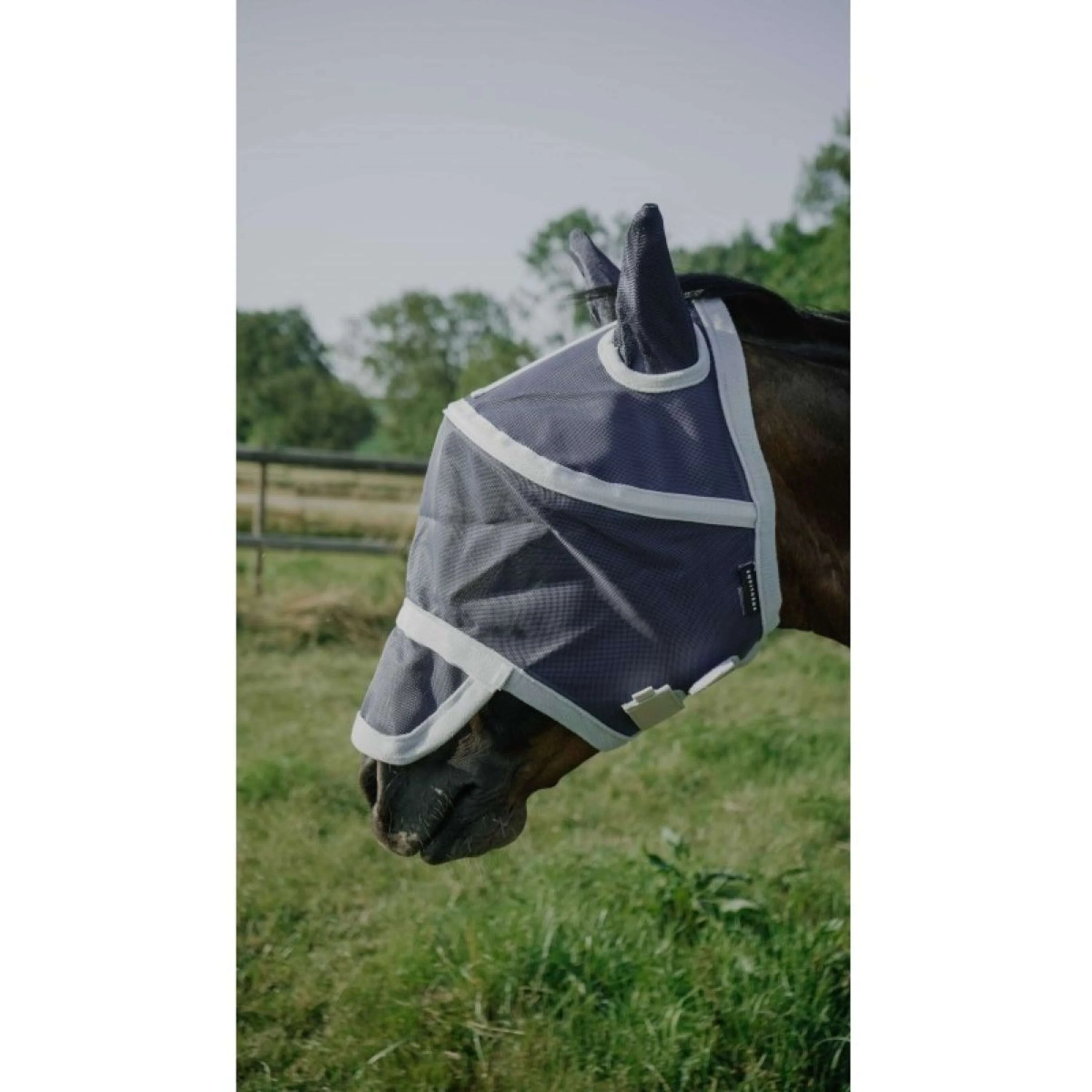 EQUITHÈME Fliegenmaske Hoop mit UV-Schutz Navy - Image 2