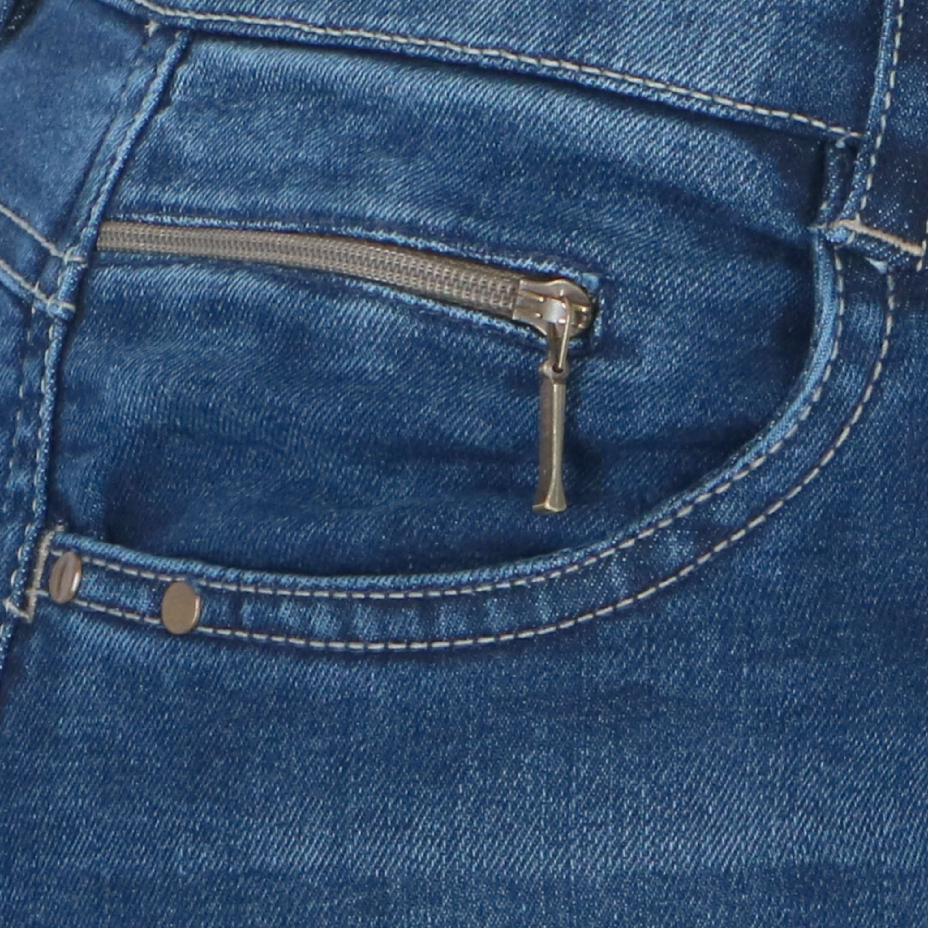 EQUITHÈME Reithose Texas Denim Blau/Beige - Image 6