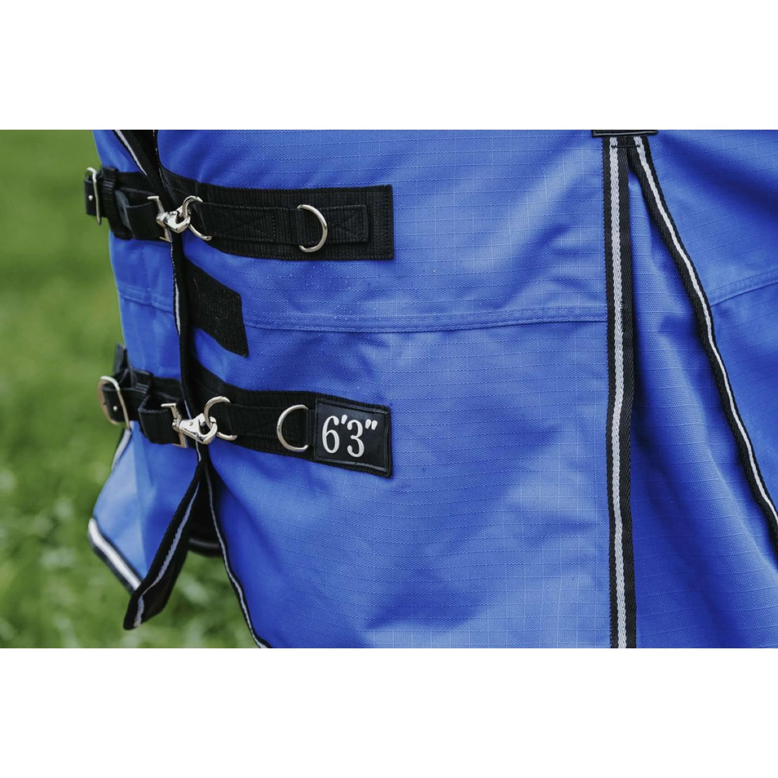 EQUITHÈME Outdoordecke Tyrex 1200D 100g Aisance Combo Royal Blue - Image 5