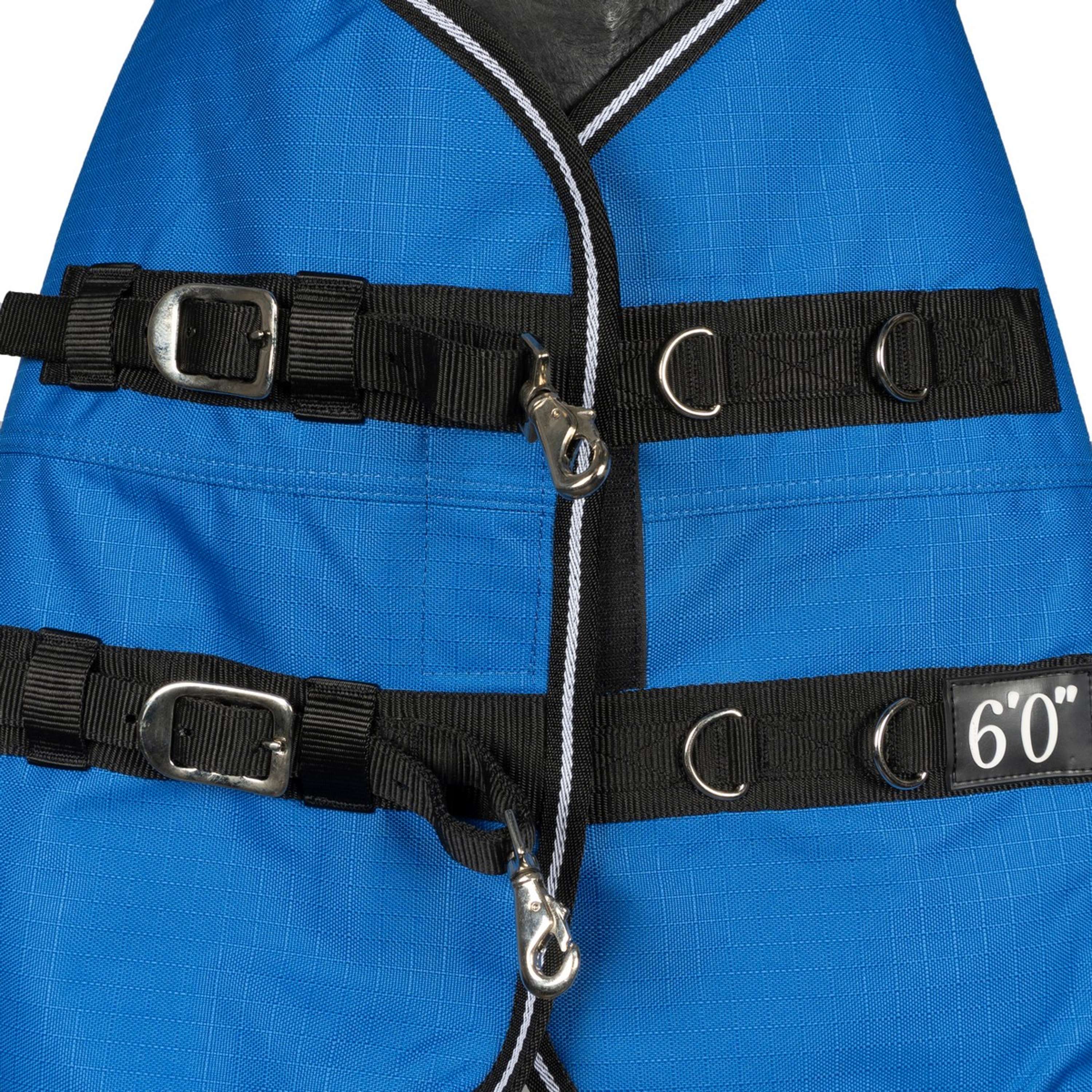 EQUITHÈME Outdoordecke Tyrex 1200D 150g Aisance High Neck Royal Blue - Image 5
