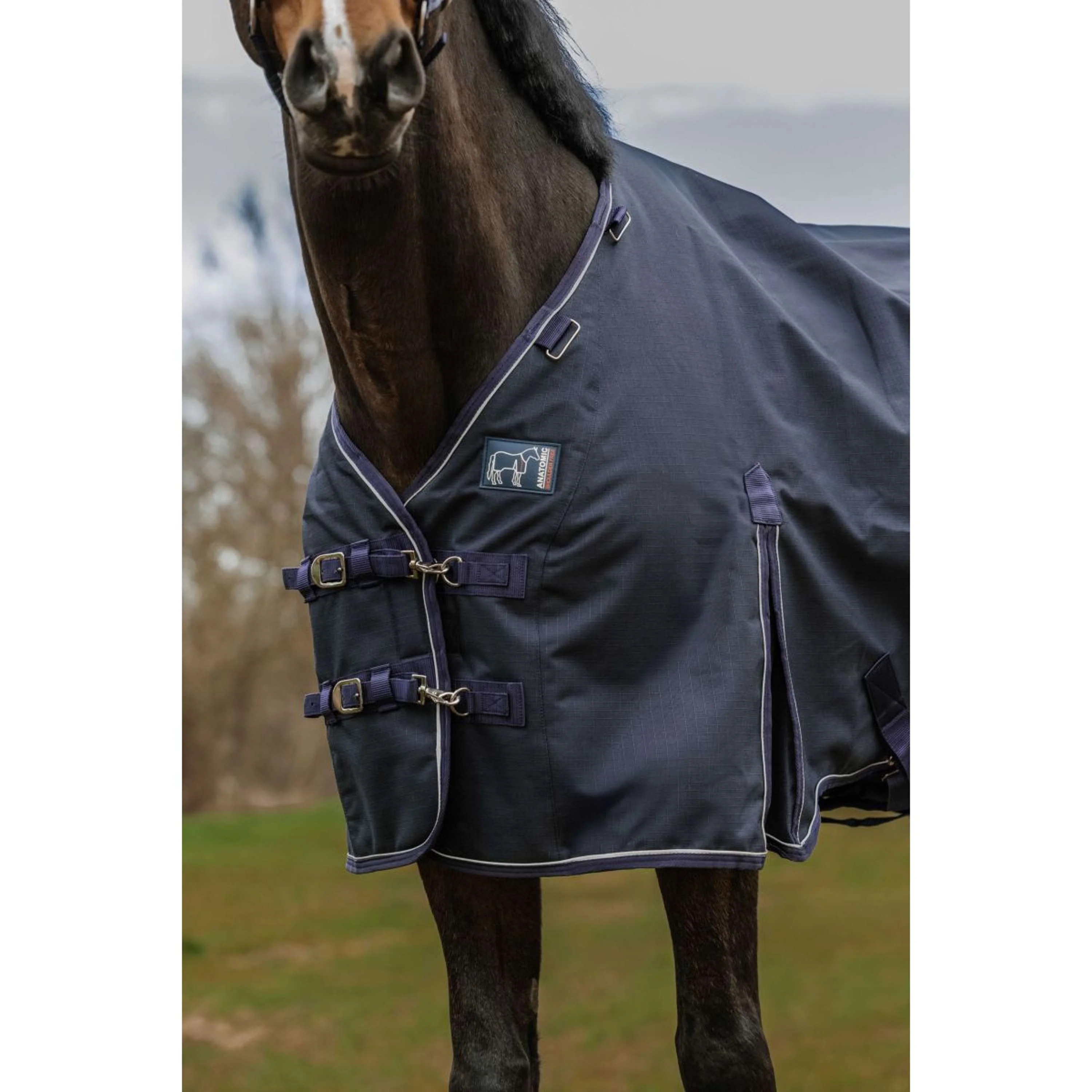 EQUITHÈME Outdoordecke Anatomic 1200D 50g Navy - Image 4