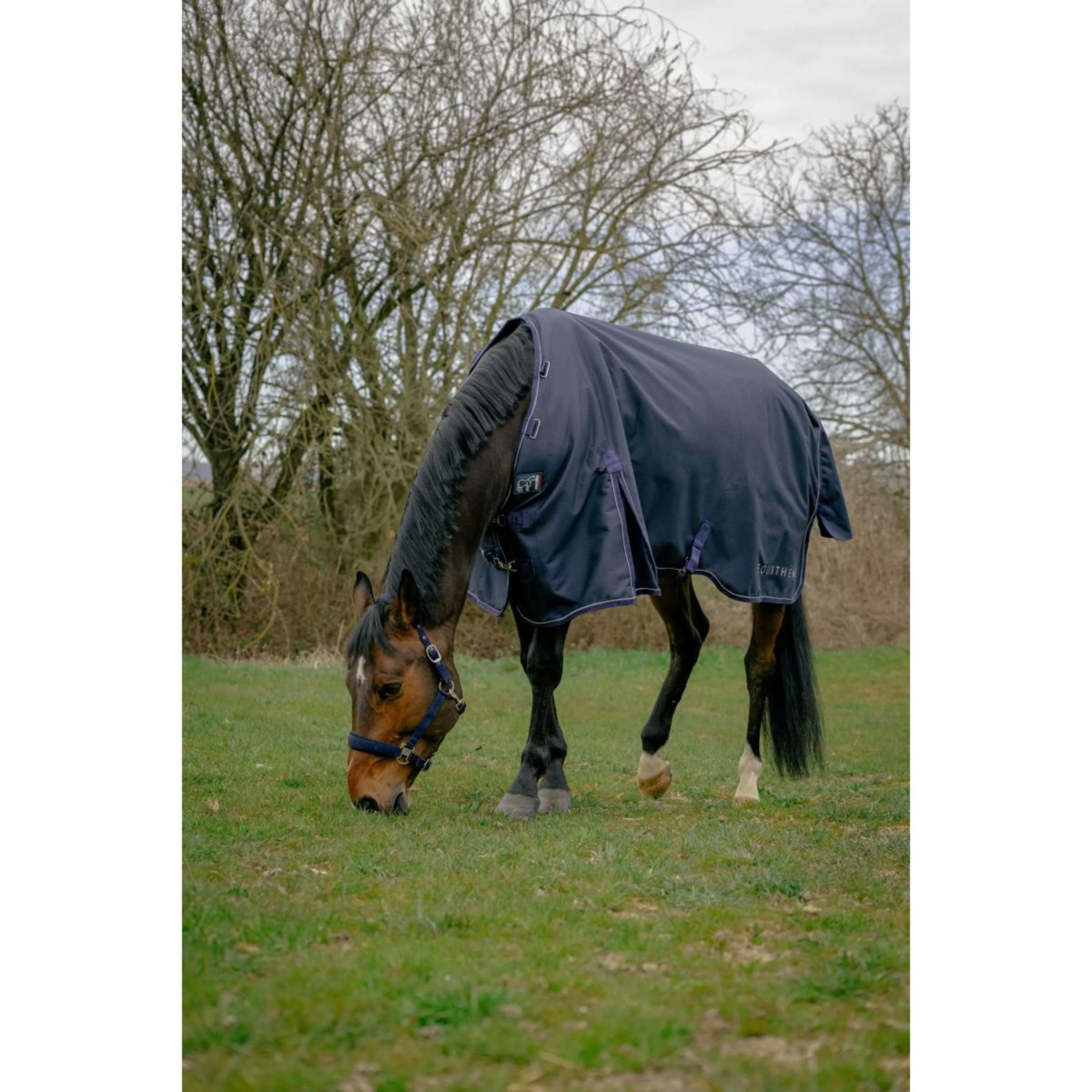EQUITHÈME Outdoordecke Anatomic 1200D 50g Navy - Image 3