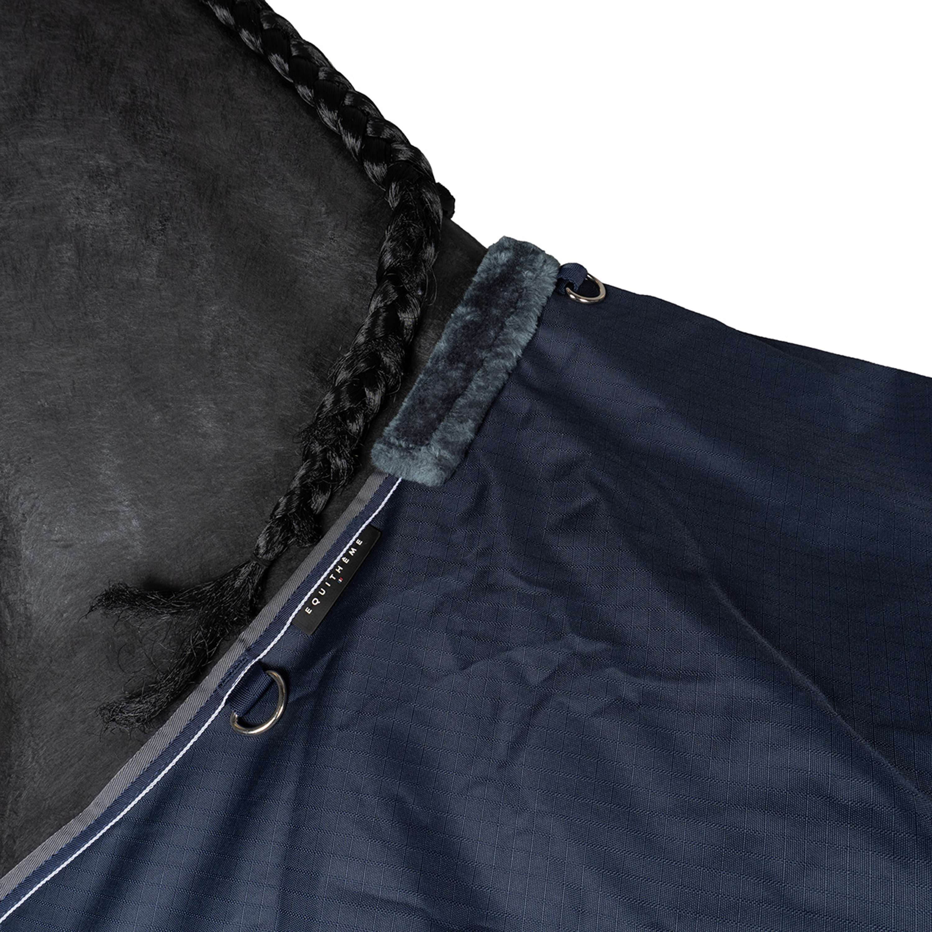EQUITHÈME Outdoordecke Tyrex 600 D Polar Fleece 0g Blau/Grau - Image 4