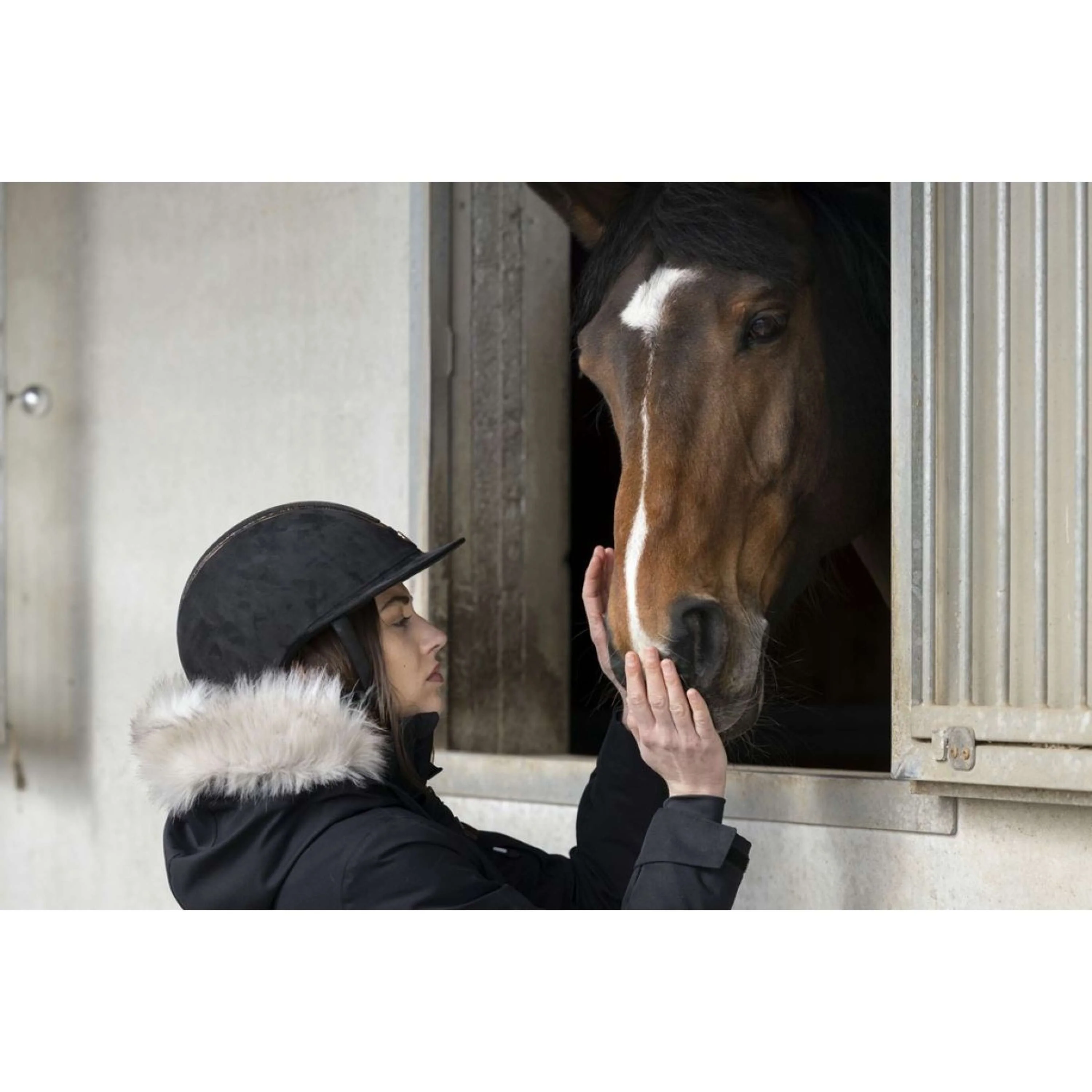 EQUITHÈME Reithelm Glint Lamé Schwarz/Roségold - Image 3