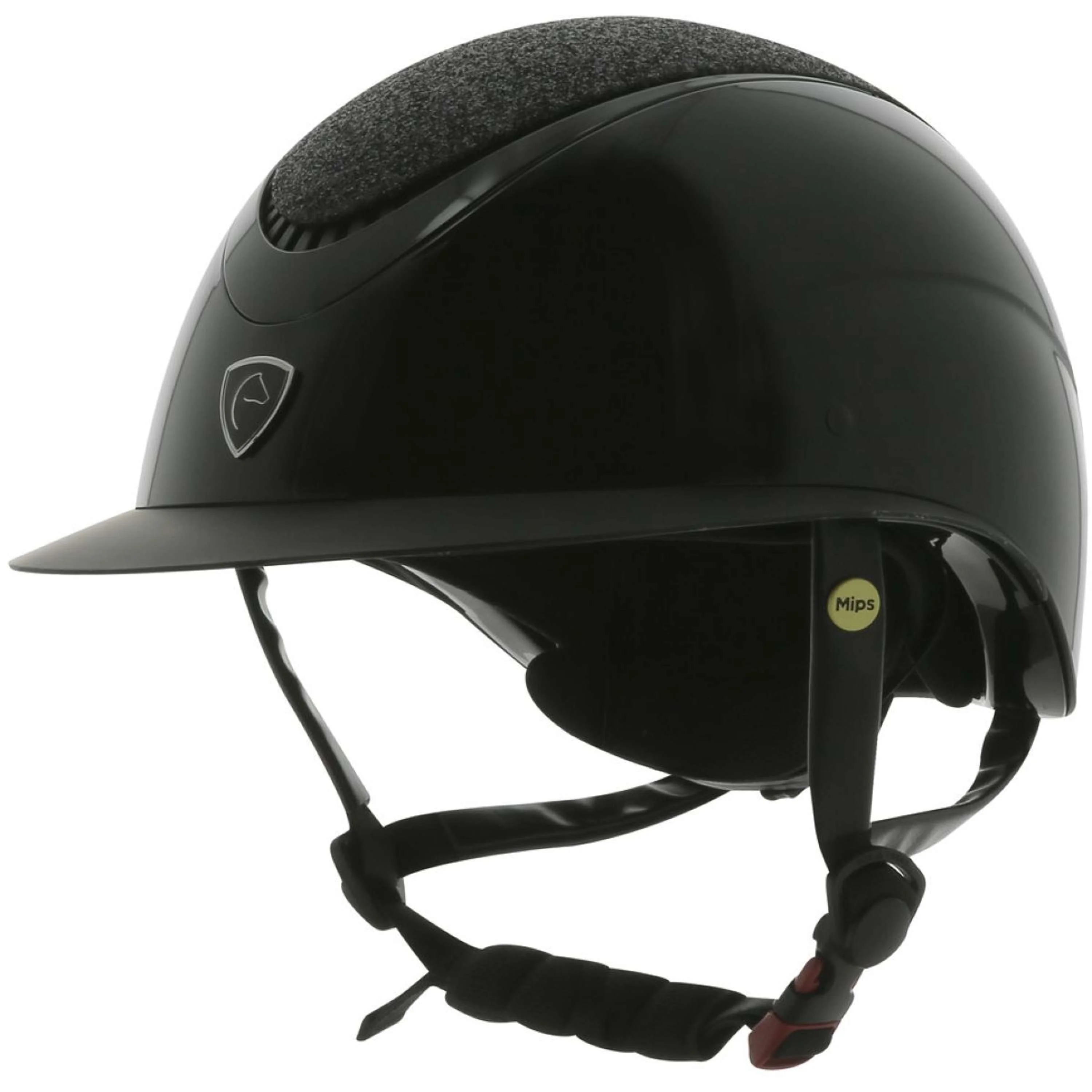 EQUITHÈME Reithelm Wings Mips Schwarz Glitzer
