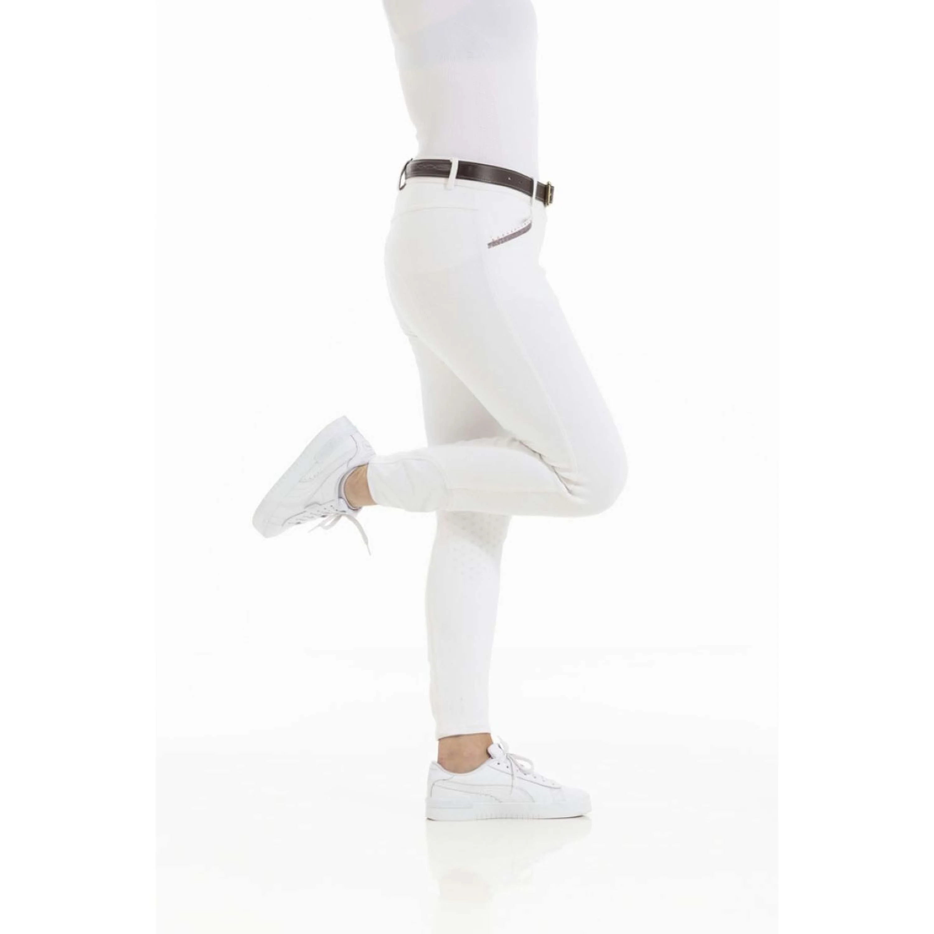 EQUITHÈME Reithose Kim Organic Cotton Weiß - Image 4