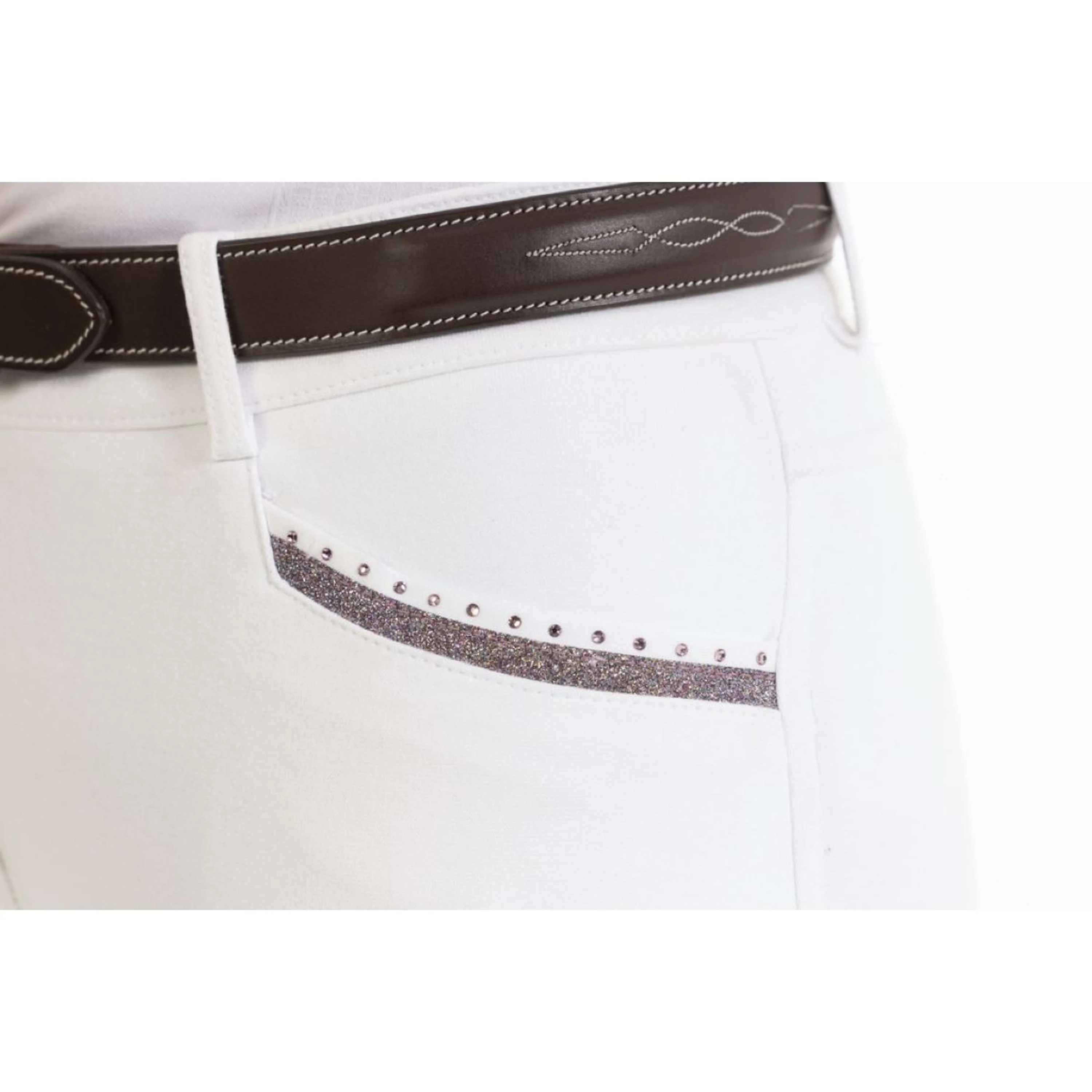 EQUITHÈME Reithose Kim Organic Cotton Weiß - Image 7