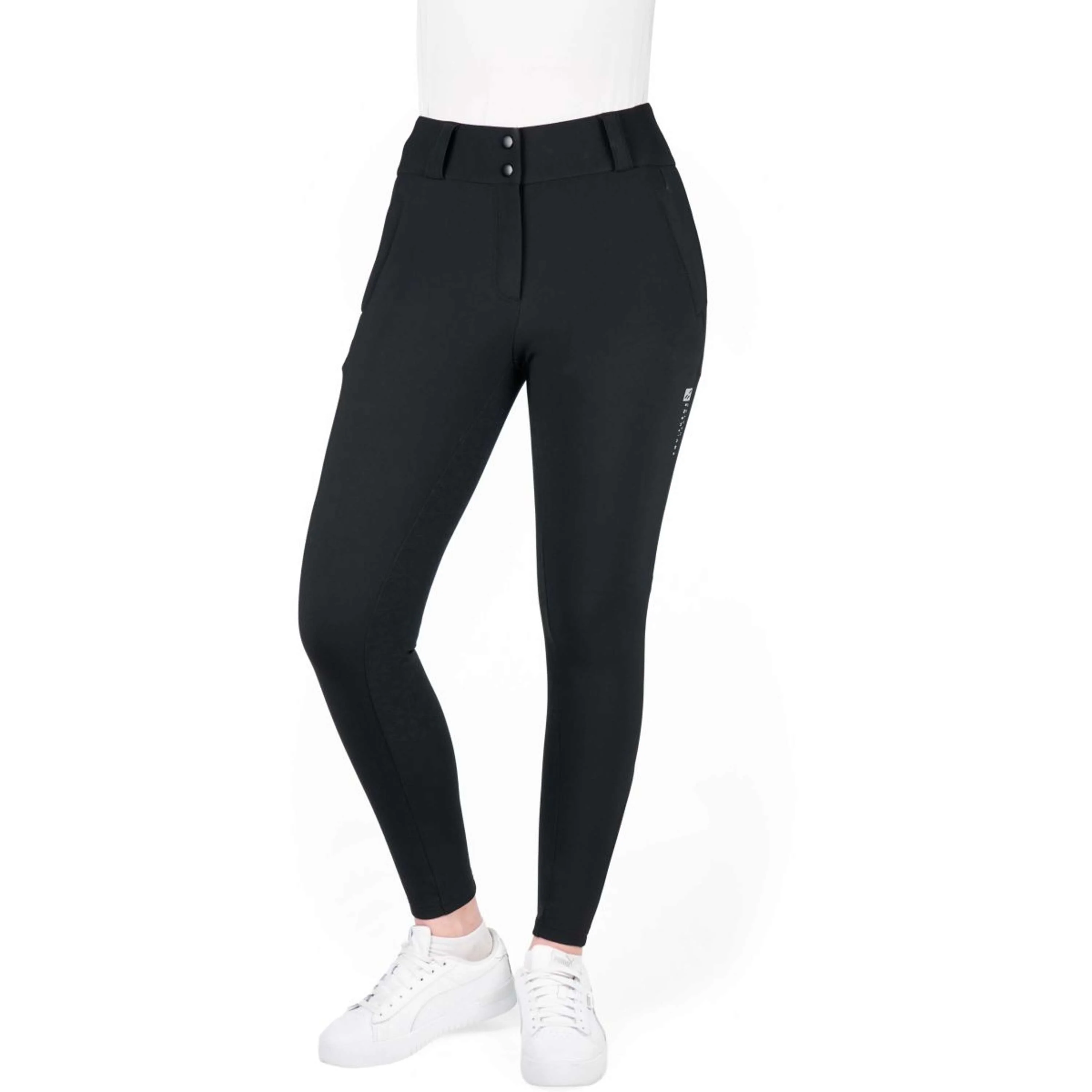 EQUITHÈME Reithose Sierra Heated Full Grip Schwarz
