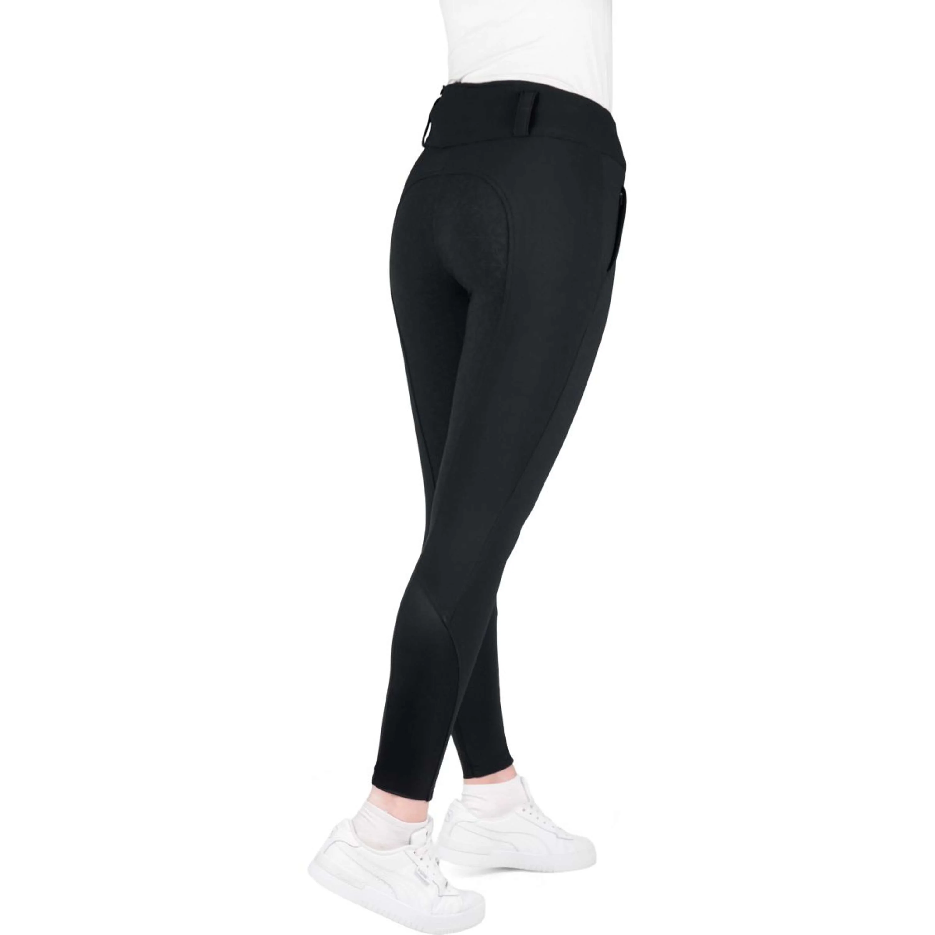 EQUITHÈME Reithose Sierra Heated Full Grip Schwarz - Image 3