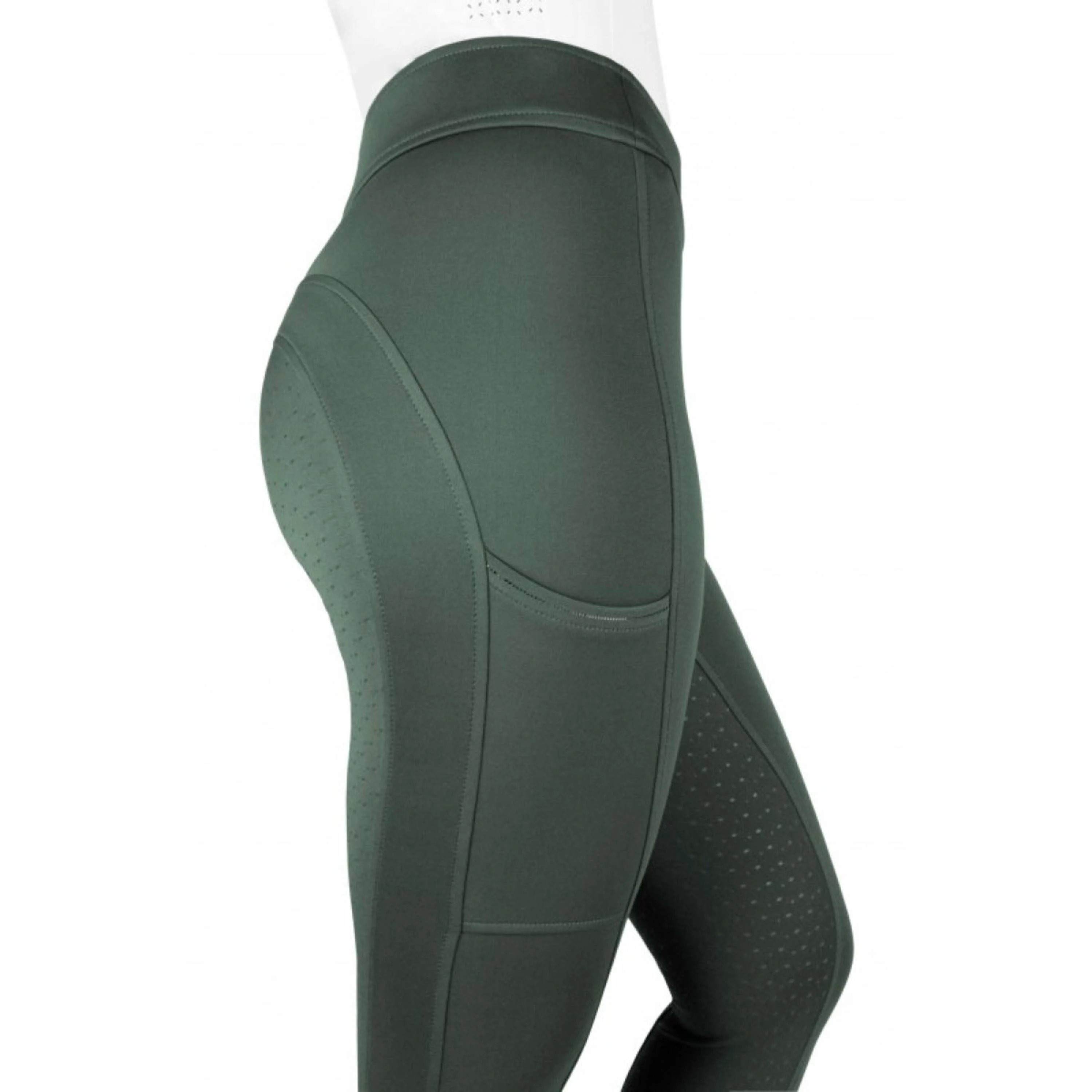 EQUITHÈME Reitleggings Birdy Full Grip Khaki - Image 4