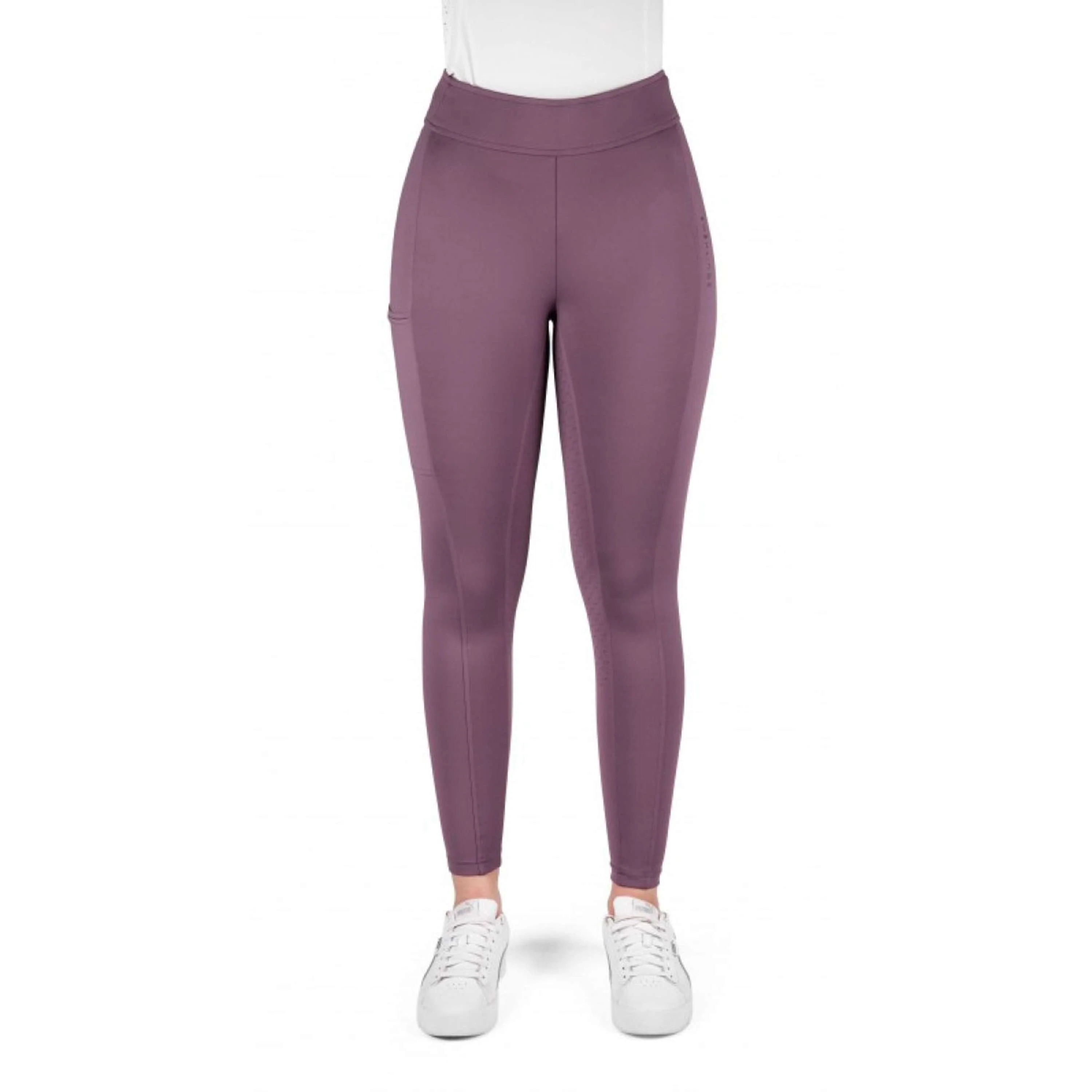 EQUITHÈME Reitleggings Birdy Full Grip Lila - Image 5