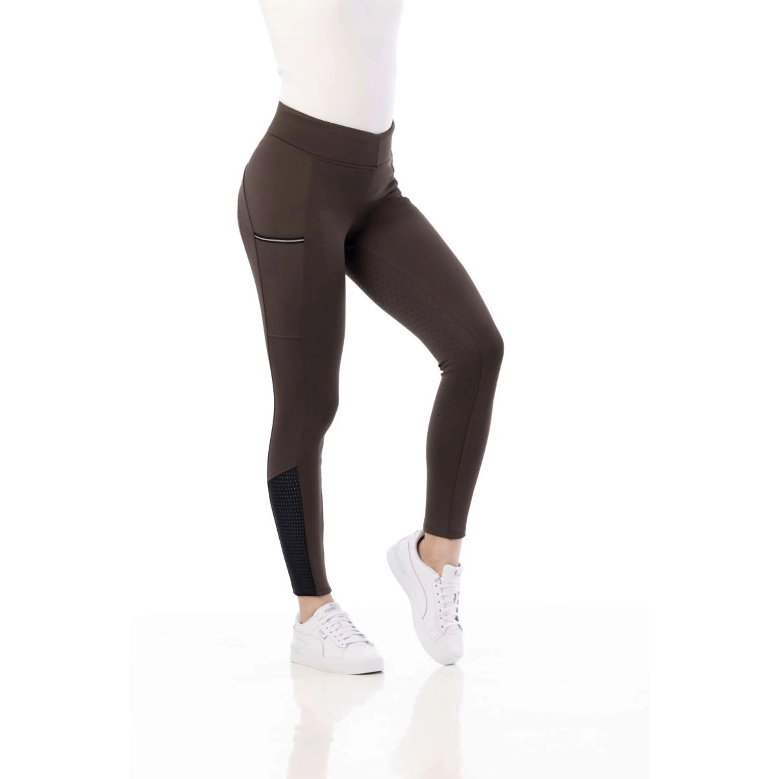 EQUITHÈME Reitleggings Brigitte Kastanie - Image 7