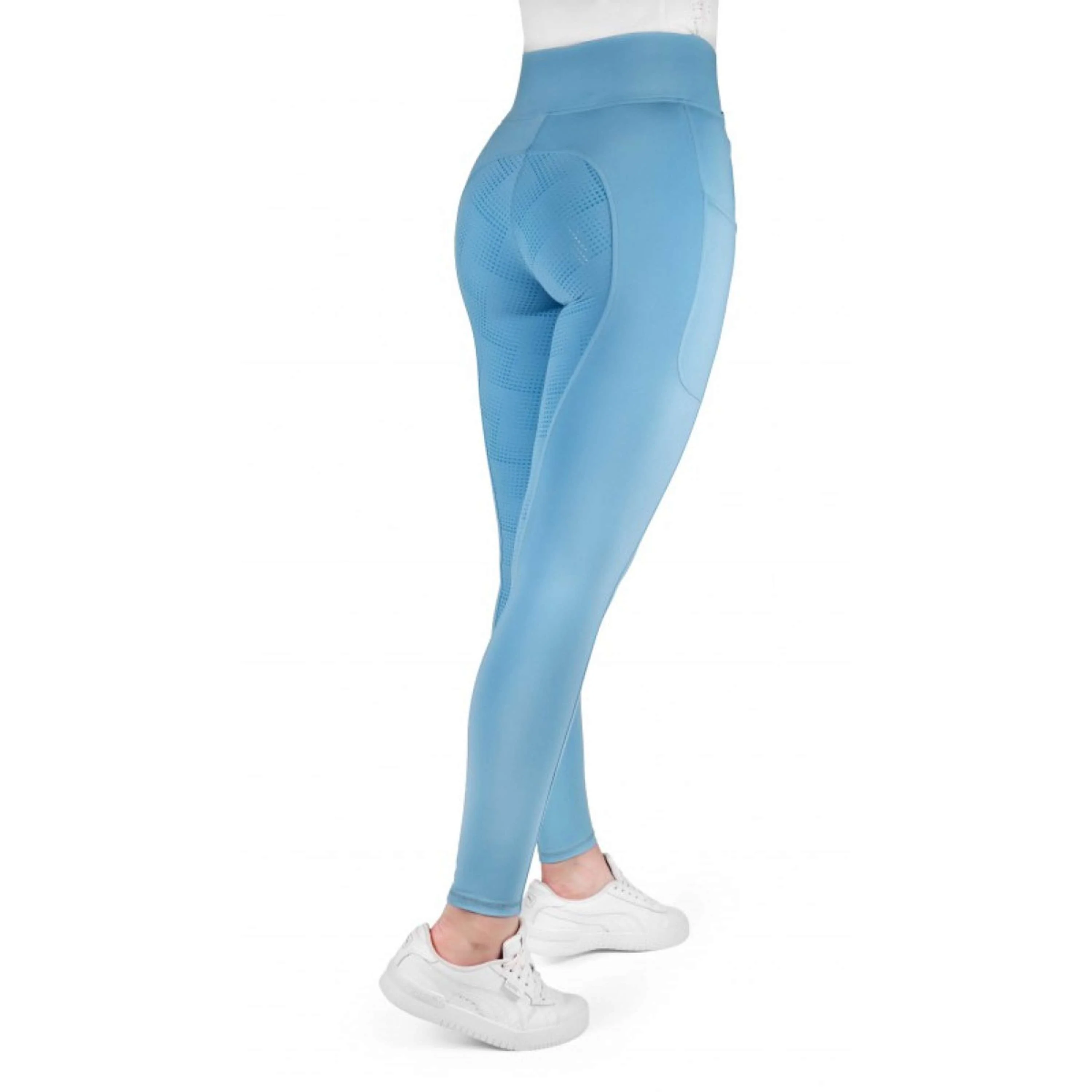 EQUITHÈME Reitleggings Fanny Full Grip Licht Blau - Image 10