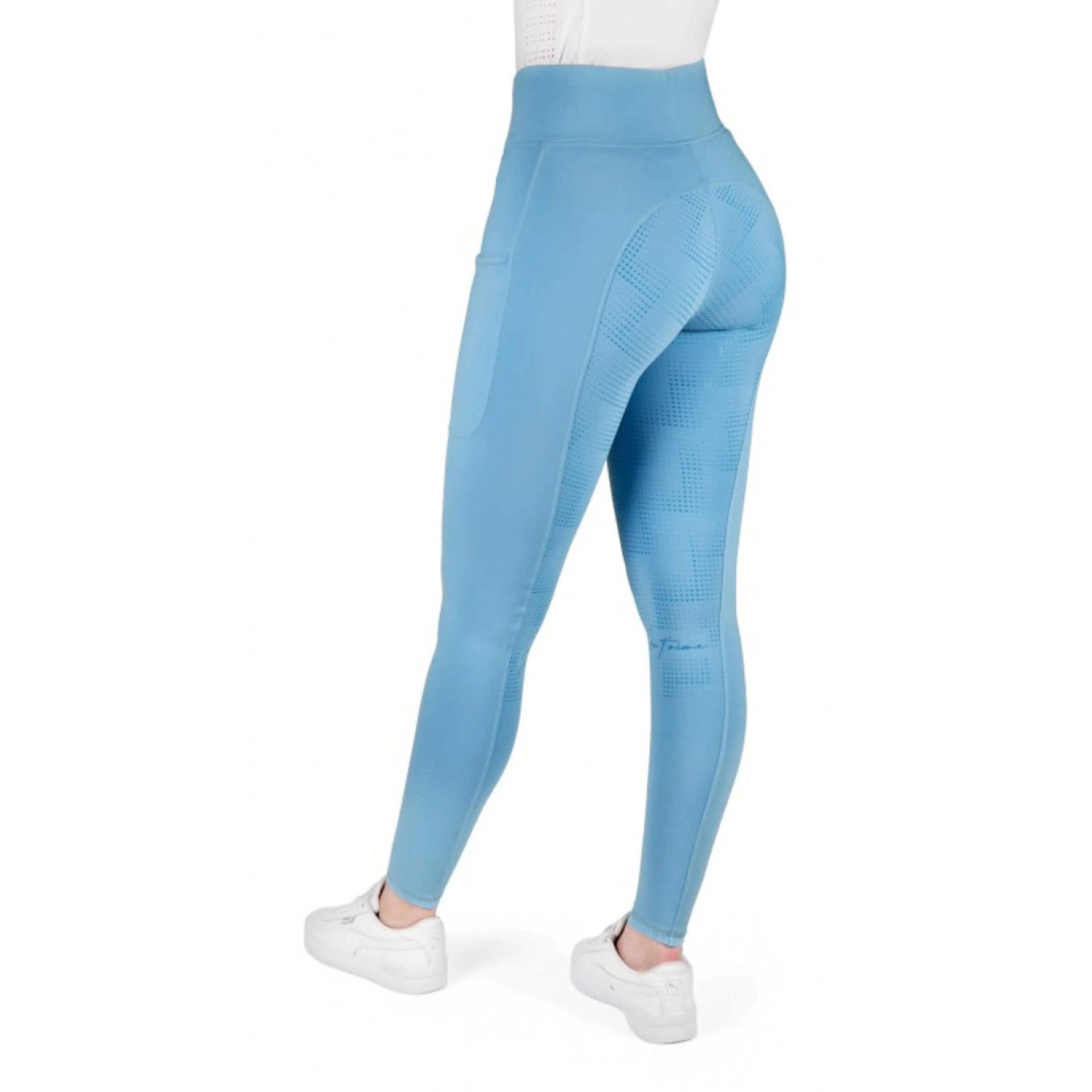 EQUITHÈME Reitleggings Fanny Full Grip Licht Blau - Image 11