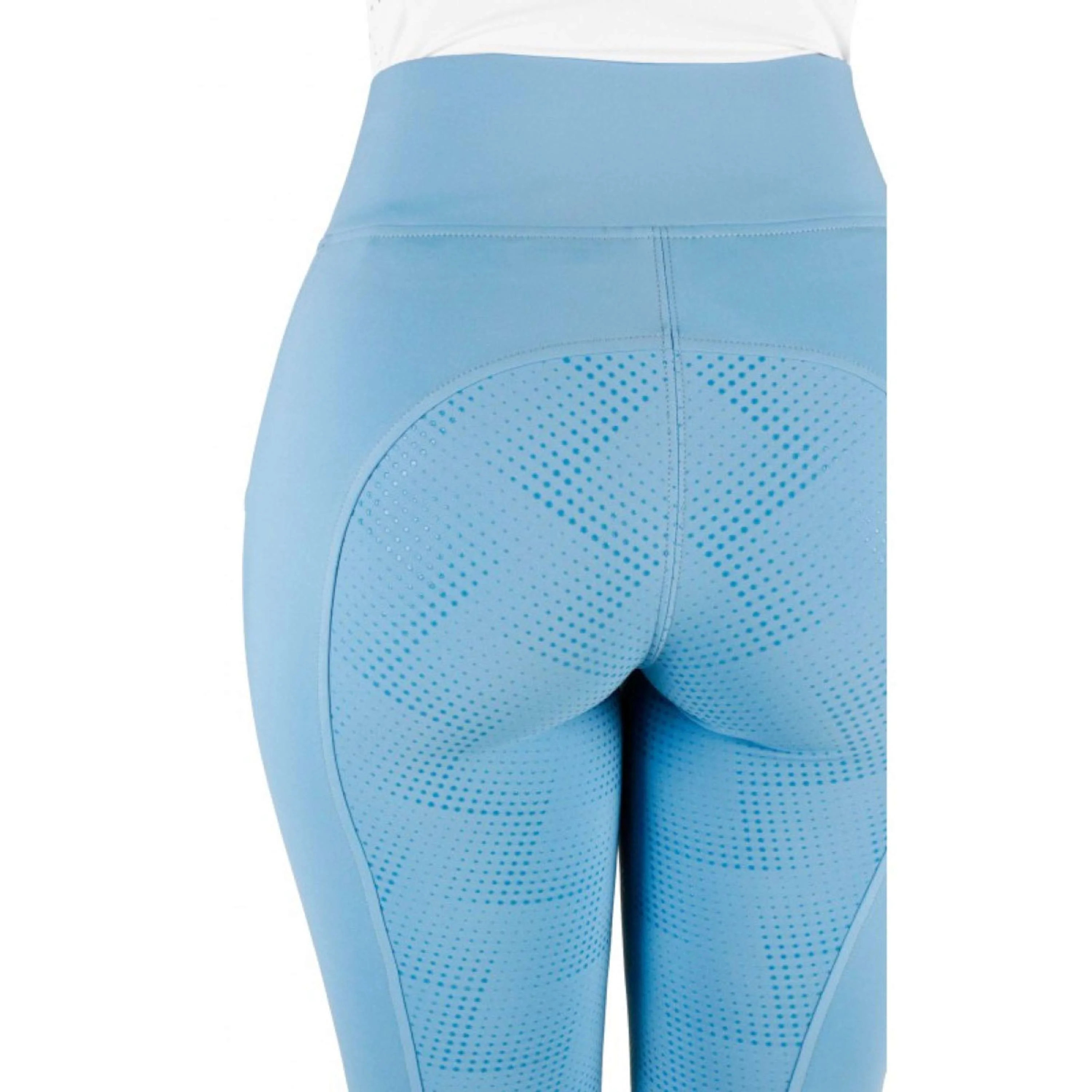 EQUITHÈME Reitleggings Fanny Full Grip Licht Blau - Image 5