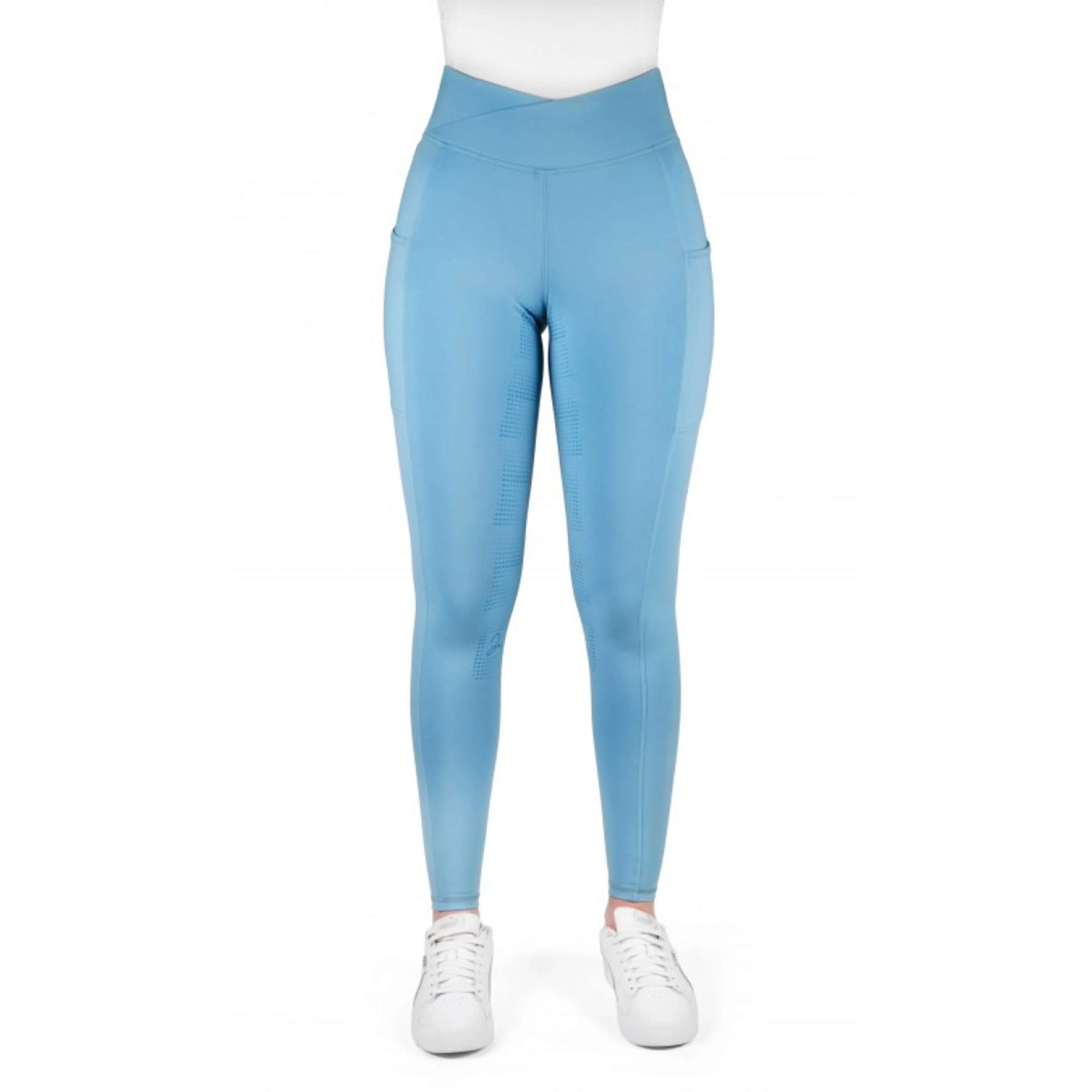 EQUITHÈME Reitleggings Fanny Full Grip Licht Blau - Image 6