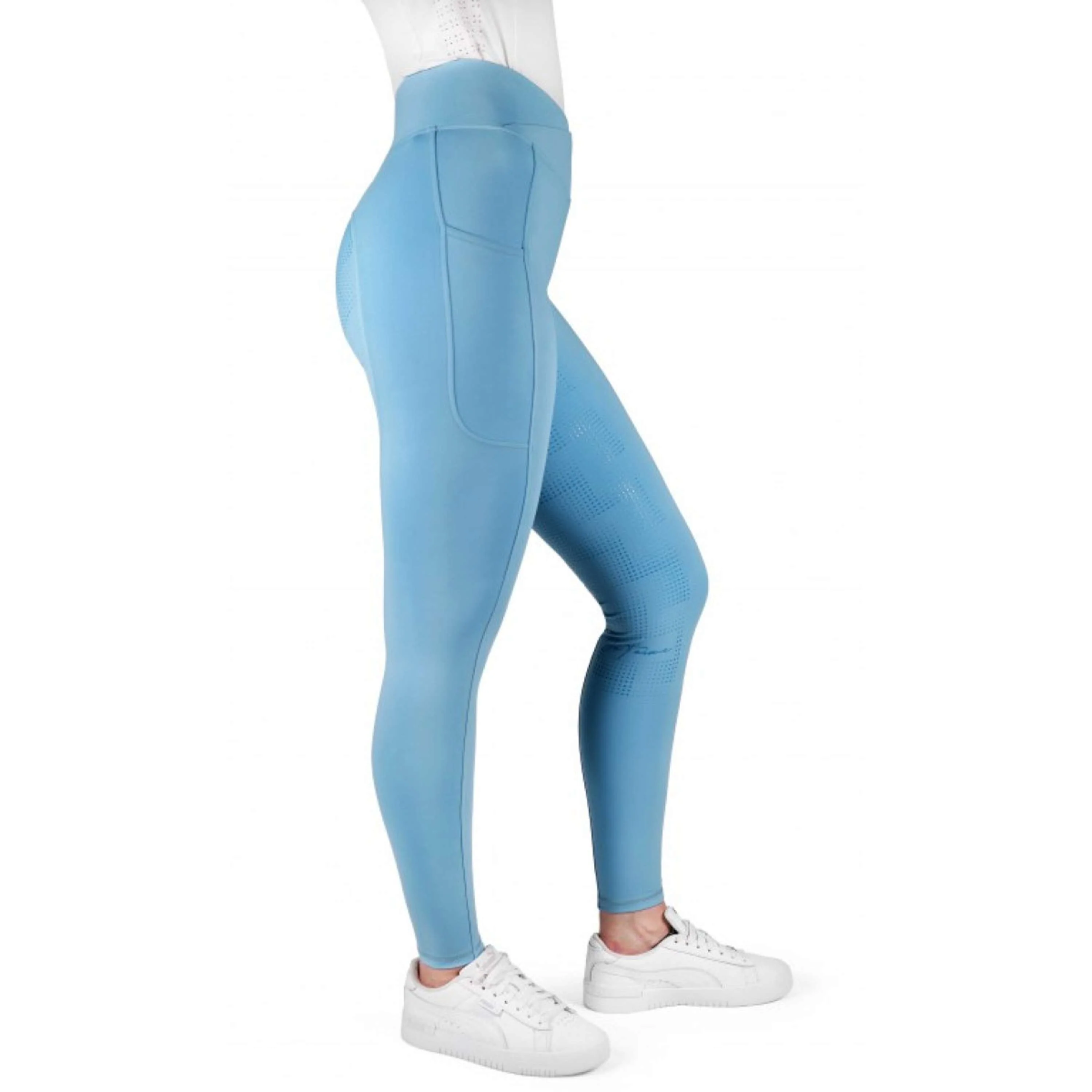 EQUITHÈME Reitleggings Fanny Full Grip Licht Blau - Image 9