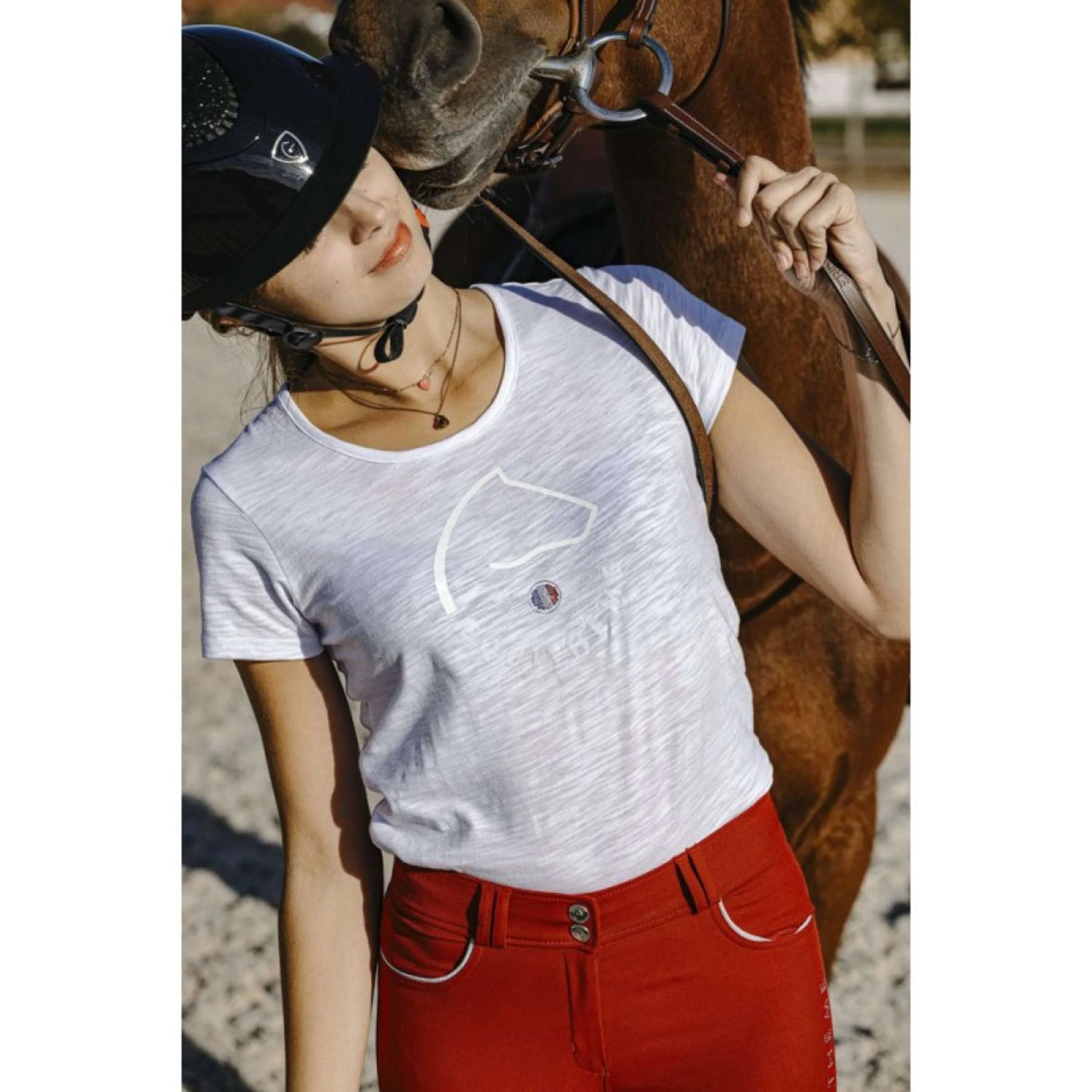 EQUITHÈME T-Shirt Claire FR Weiß - Image 5