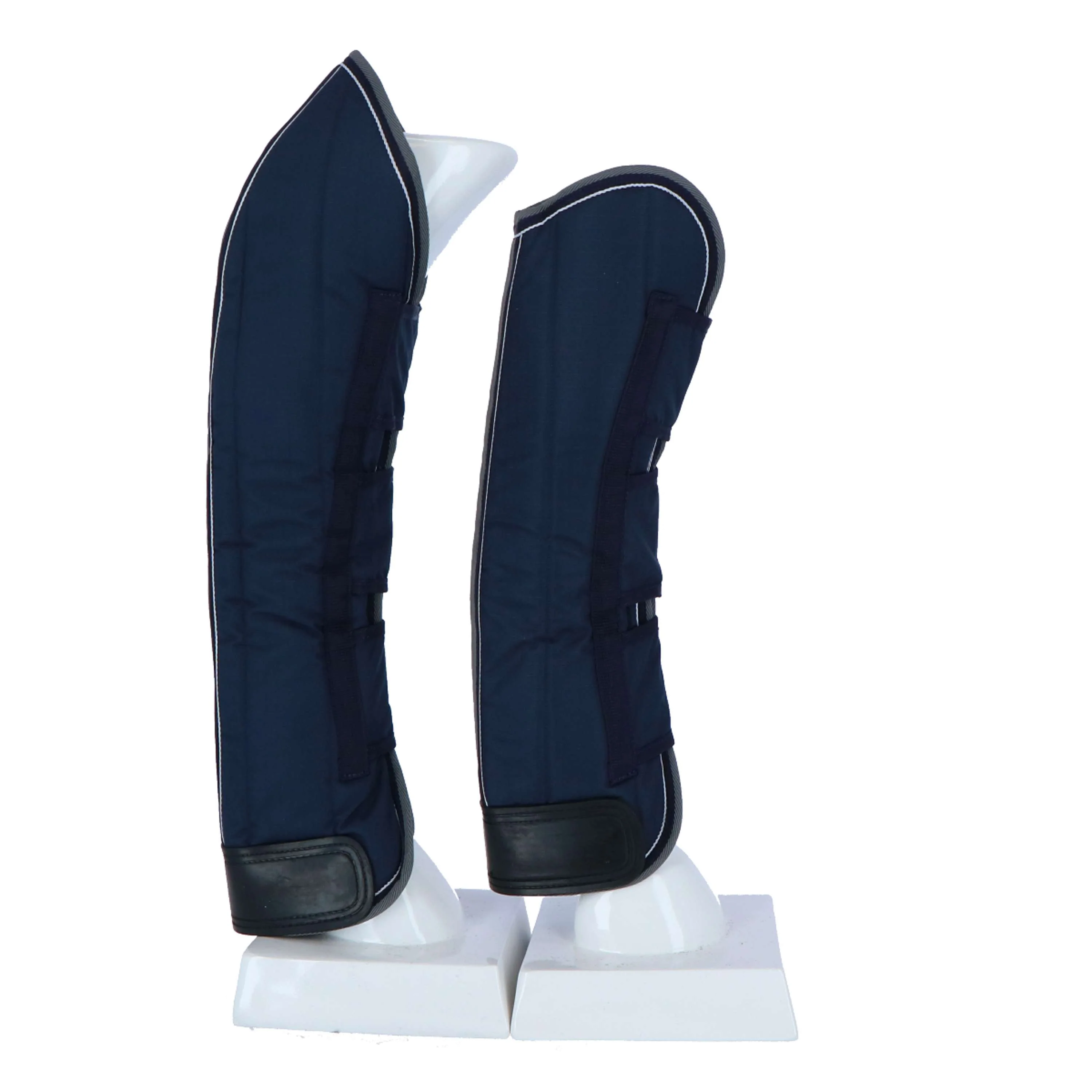 EQUITHÈME Transportgamaschen 600D Marine Blau/Grau/Weiß - Image 3