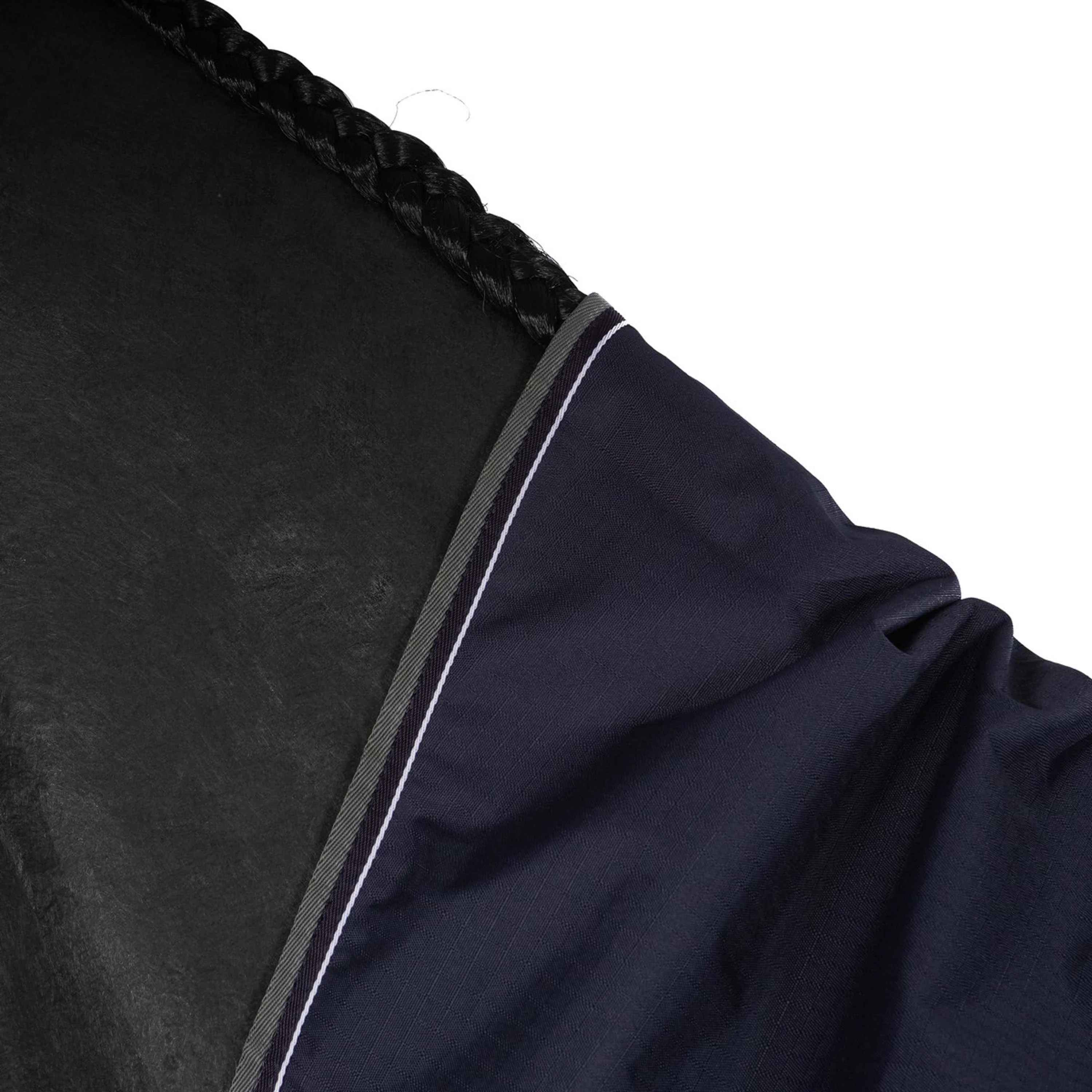 EQUITHÈME Tyrex High Neck 600D 150g Navy/Grau Dots - Image 4