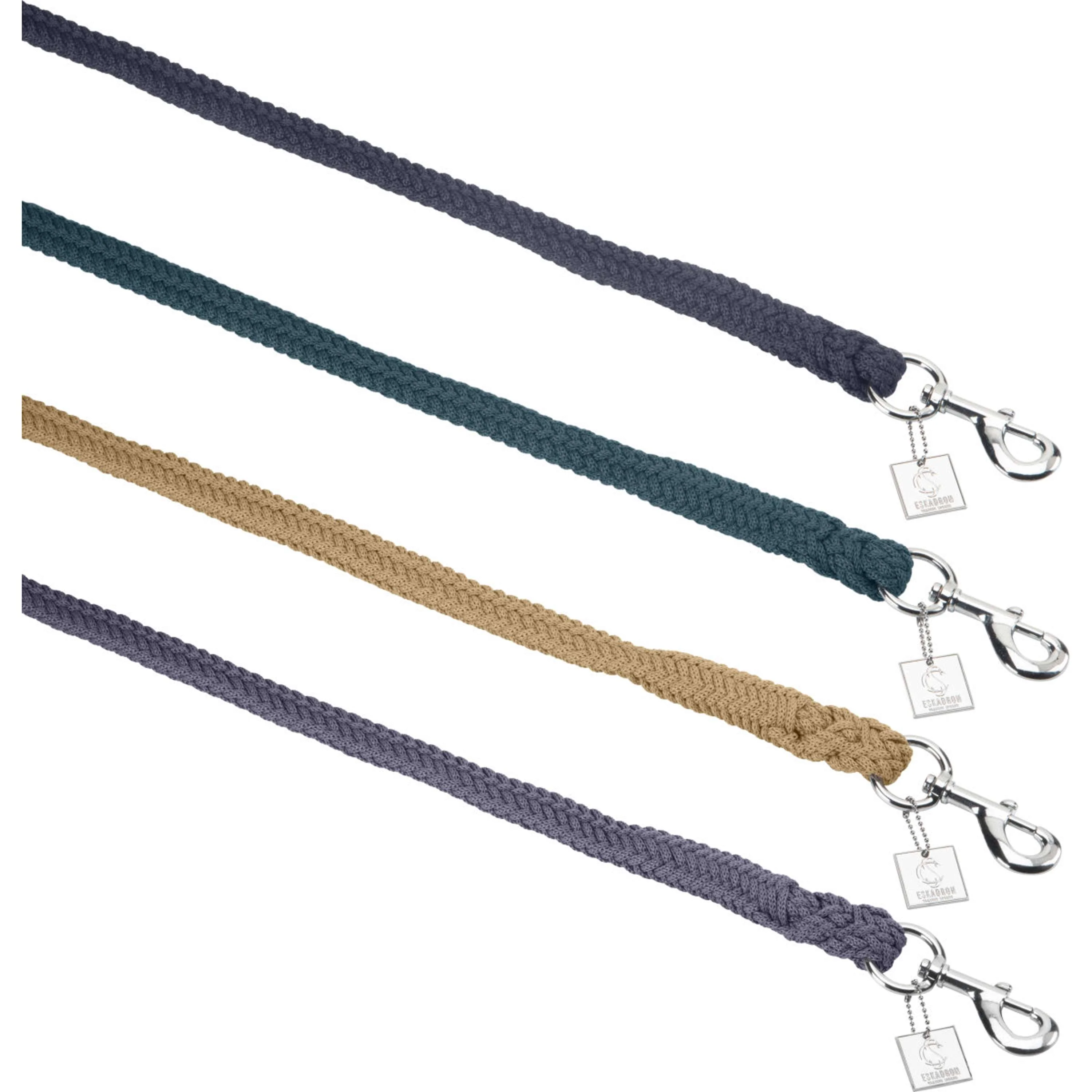 Eskadron Führstrick Classic Sports Duralastic mit Karabinerhaken Navy - Image 2