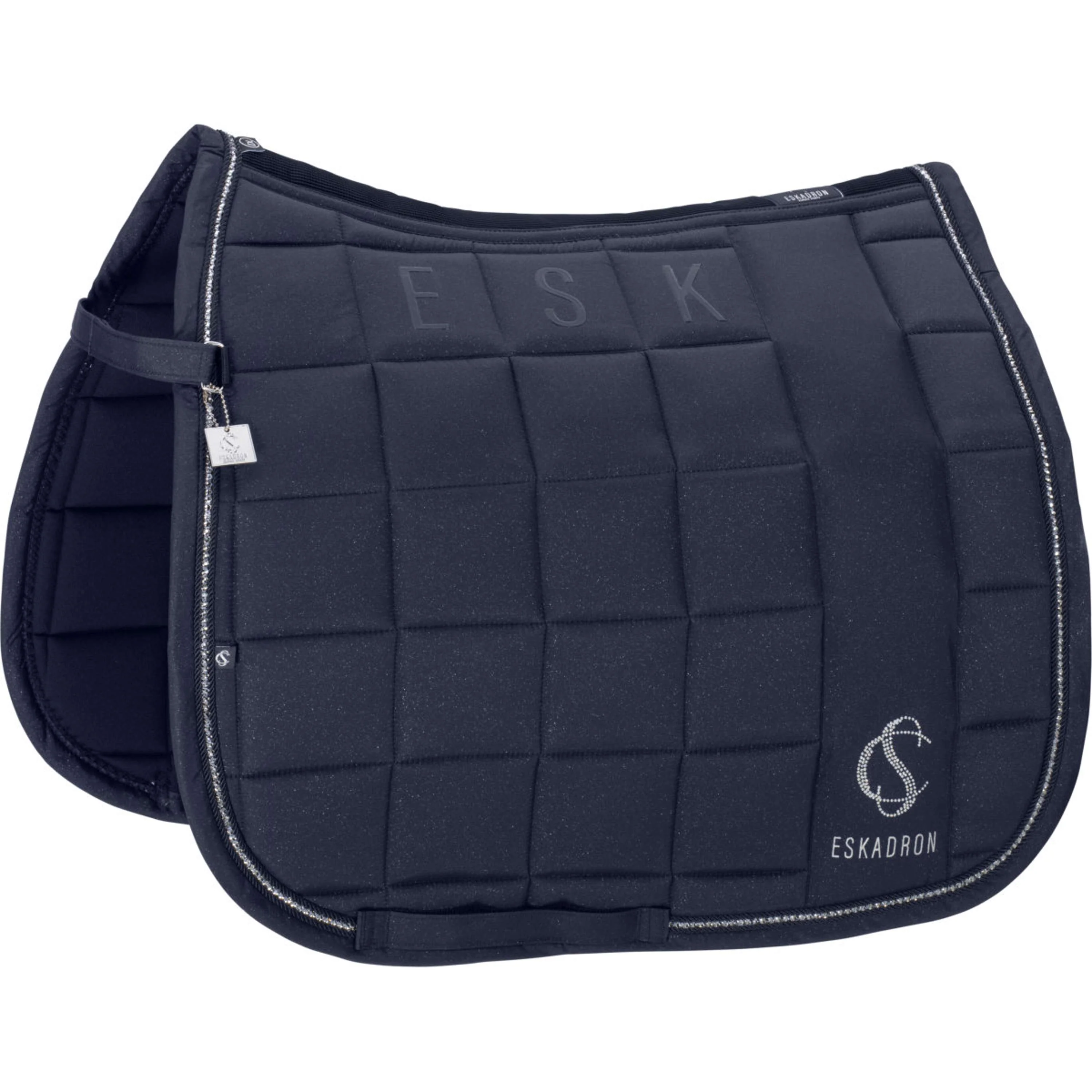 Eskadron Schabracke Classic Sports Big Square Sparkle Dressur Navy