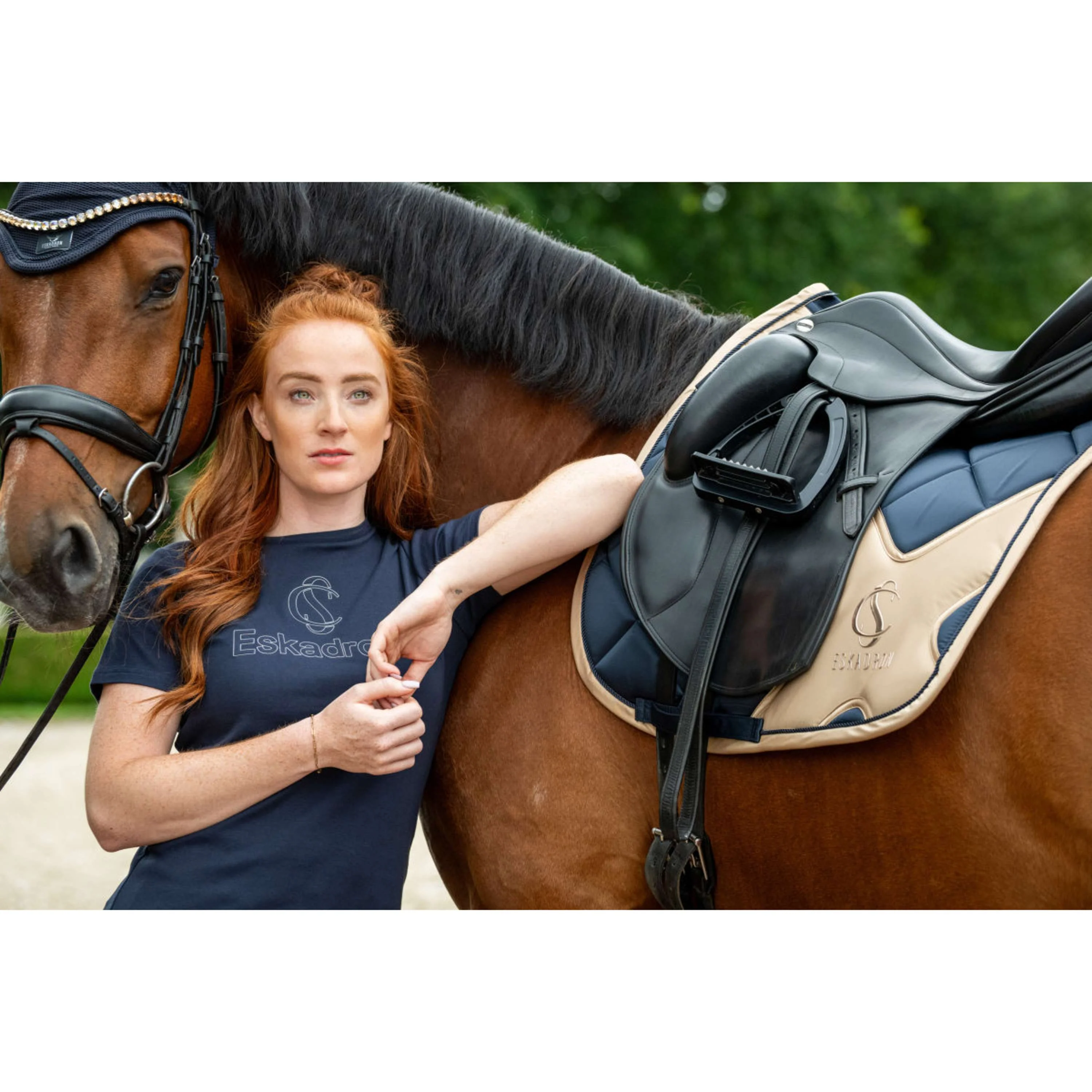 Eskadron Schabracke Classic Sports Bigross Mattgloss Dressur Navy - Image 2