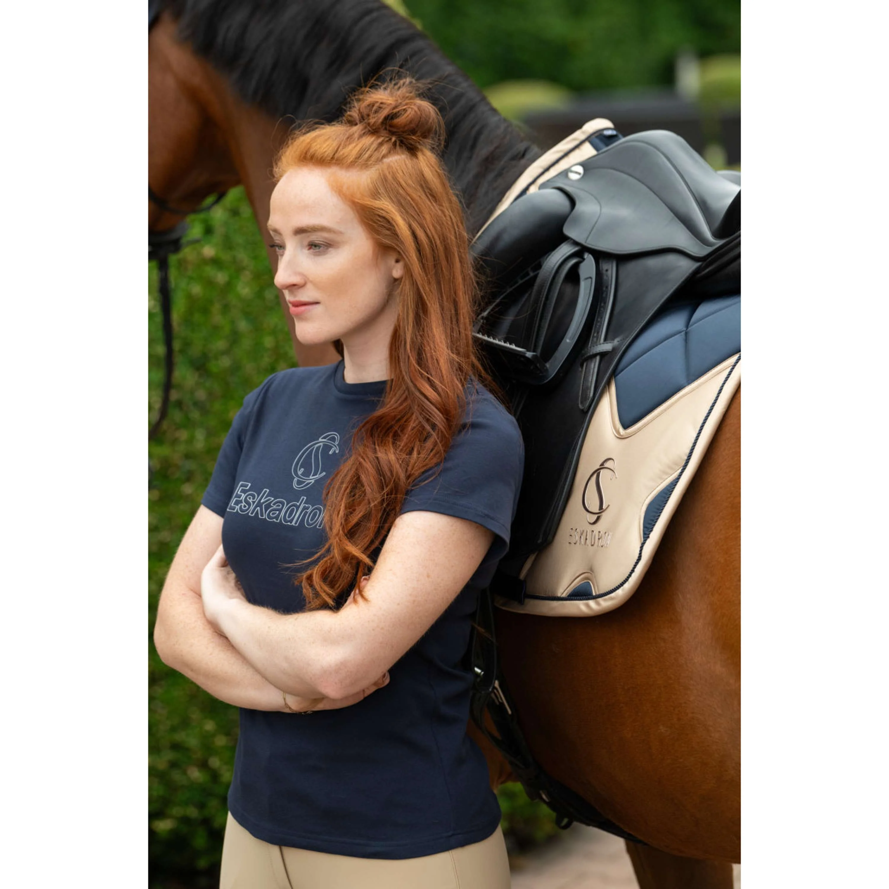 Eskadron Schabracke Classic Sports Bigross Mattgloss Dressur Navy - Image 3