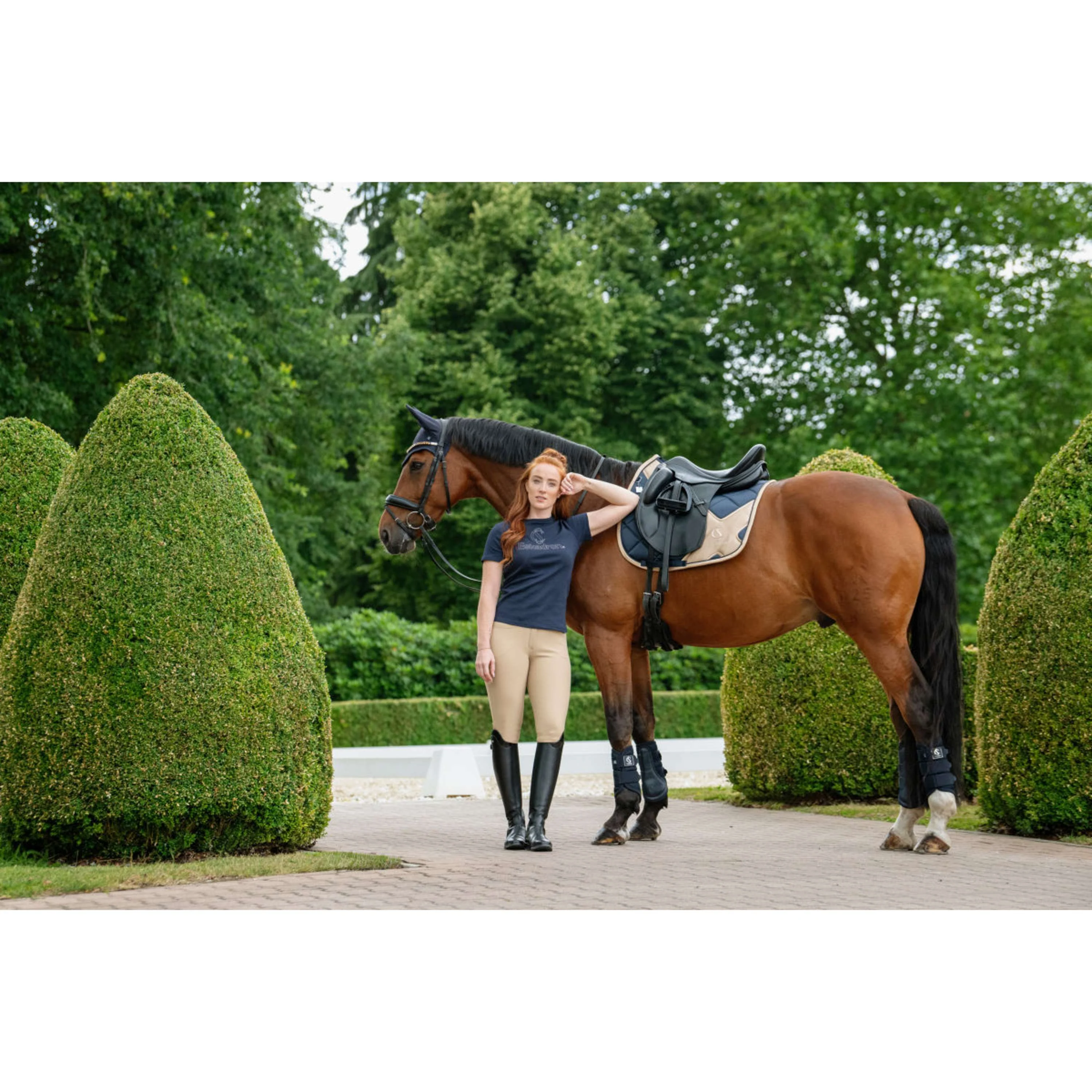 Eskadron Schabracke Classic Sports Bigross Mattgloss Dressur Navy - Image 4