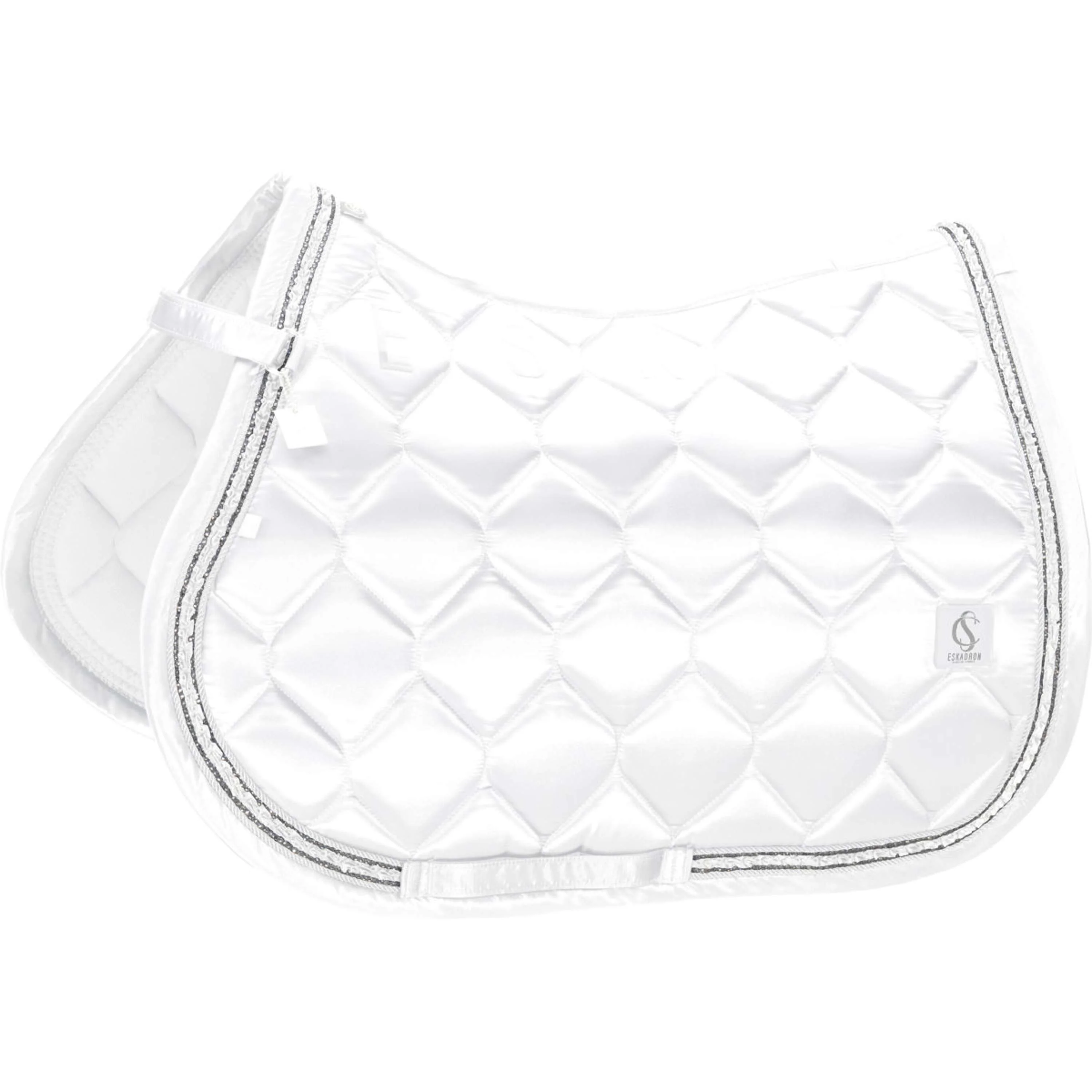 Eskadron Schabracke Classic Sports Satin Frills Vielseitigkeit WeiÃŸ