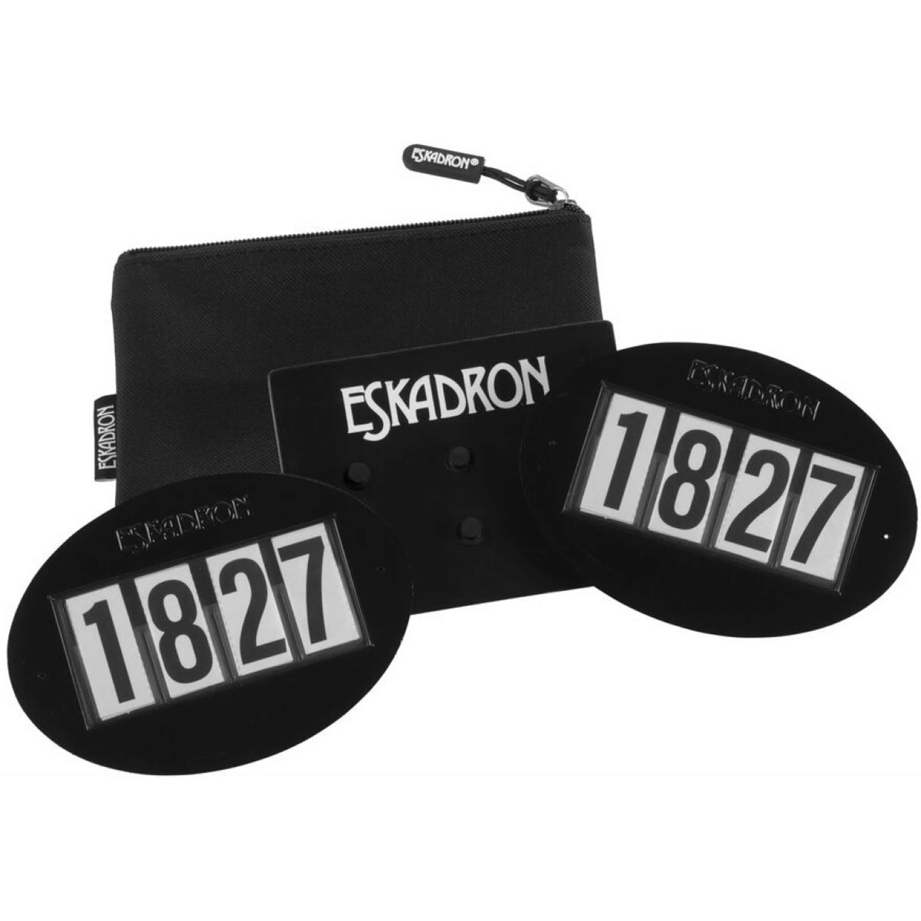 Eskadron Startnummer Quick-Pin 4 Schwarz
