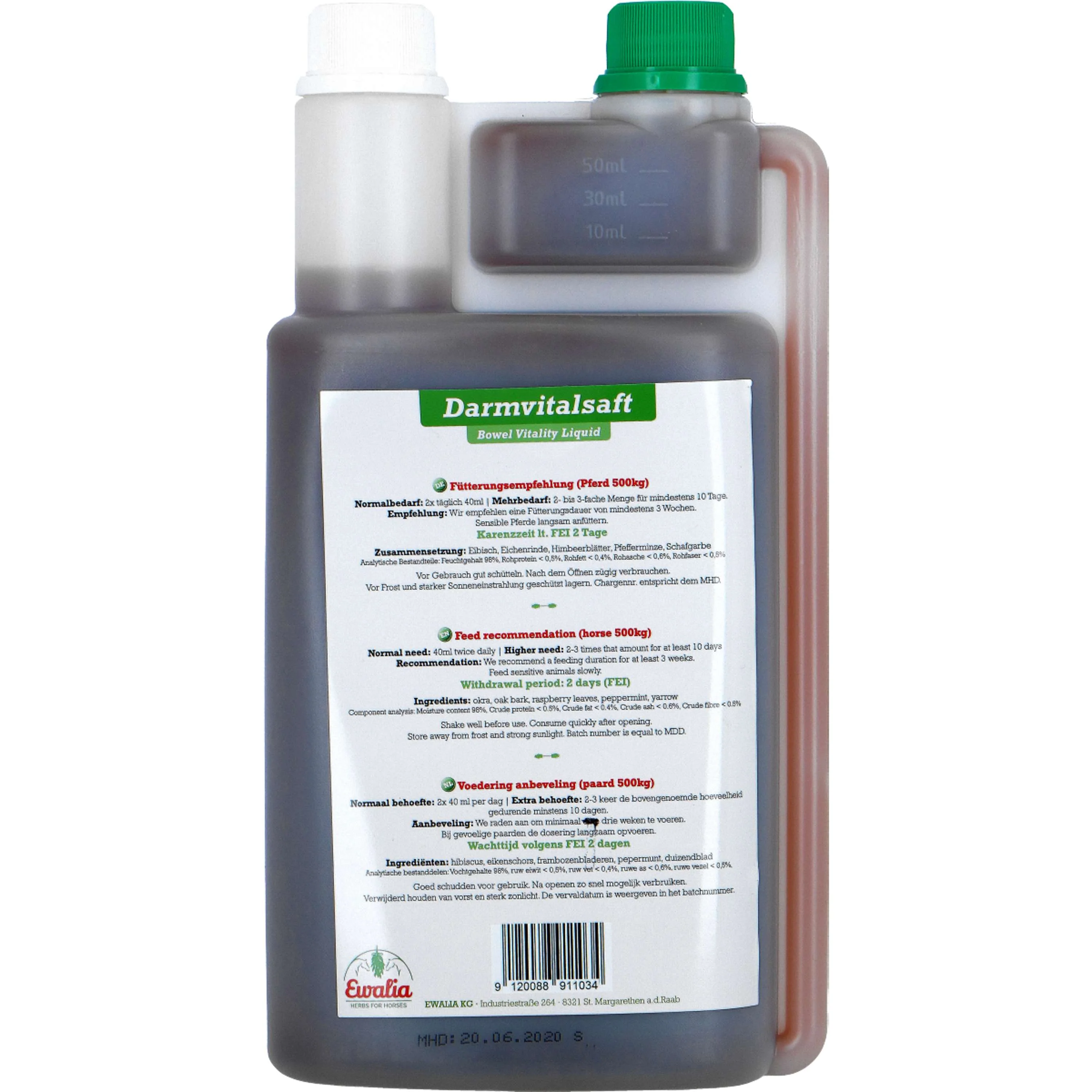 Ewalia Bowel Vitality Liquid Pferd - Image 3