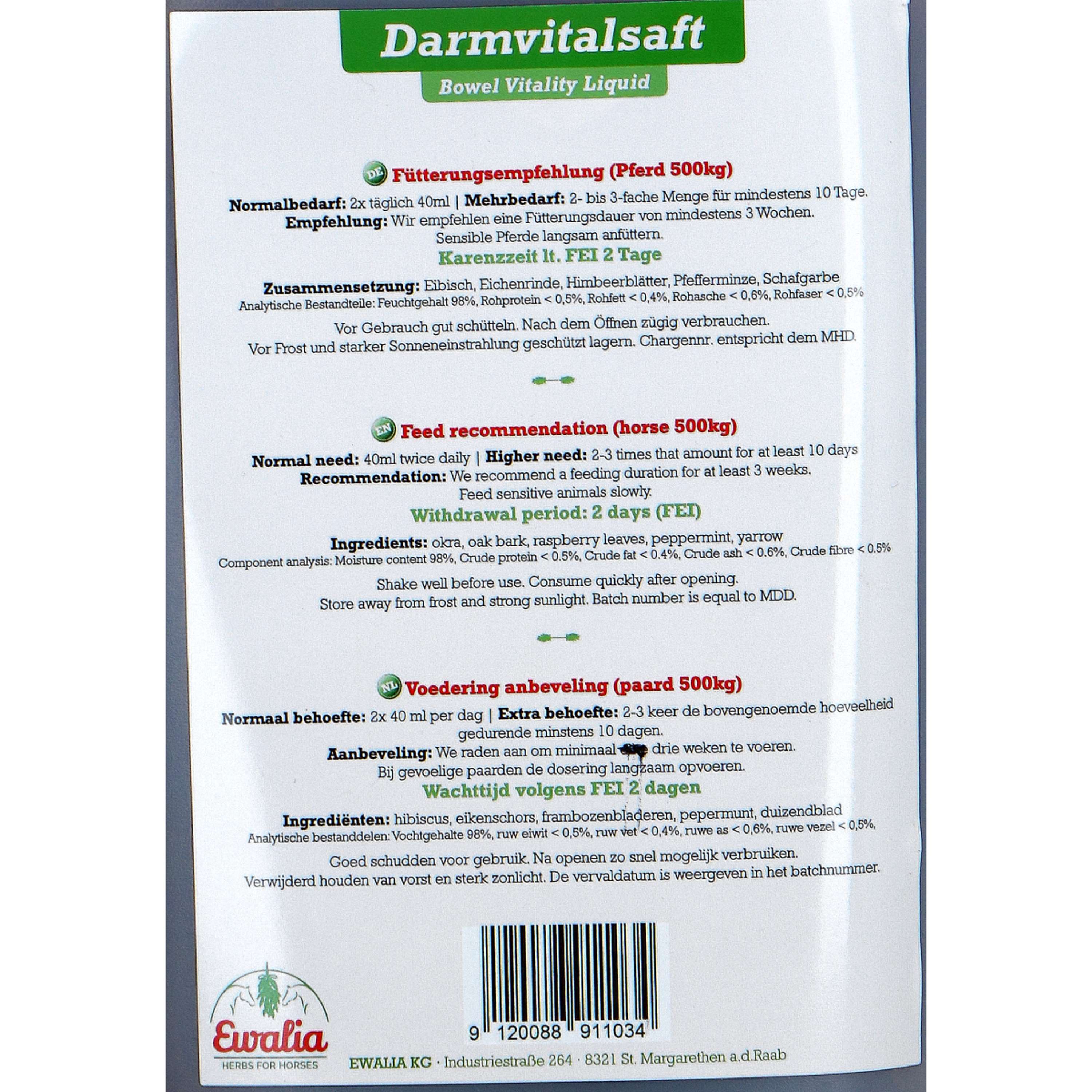 Ewalia Bowel Vitality Liquid Pferd - Image 4