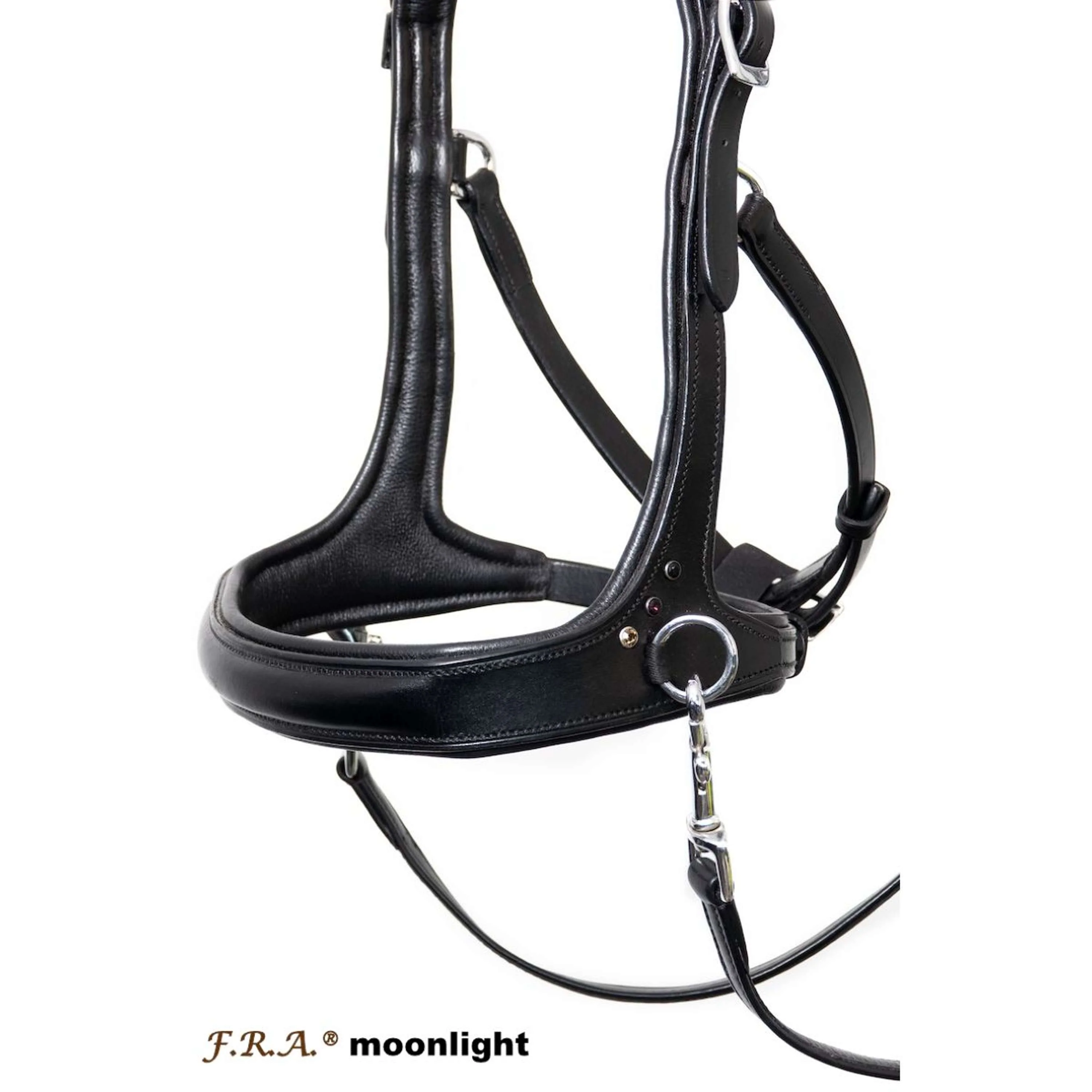 F.R.A. Gebisslose Trense Moonlight Schwarz - Image 3