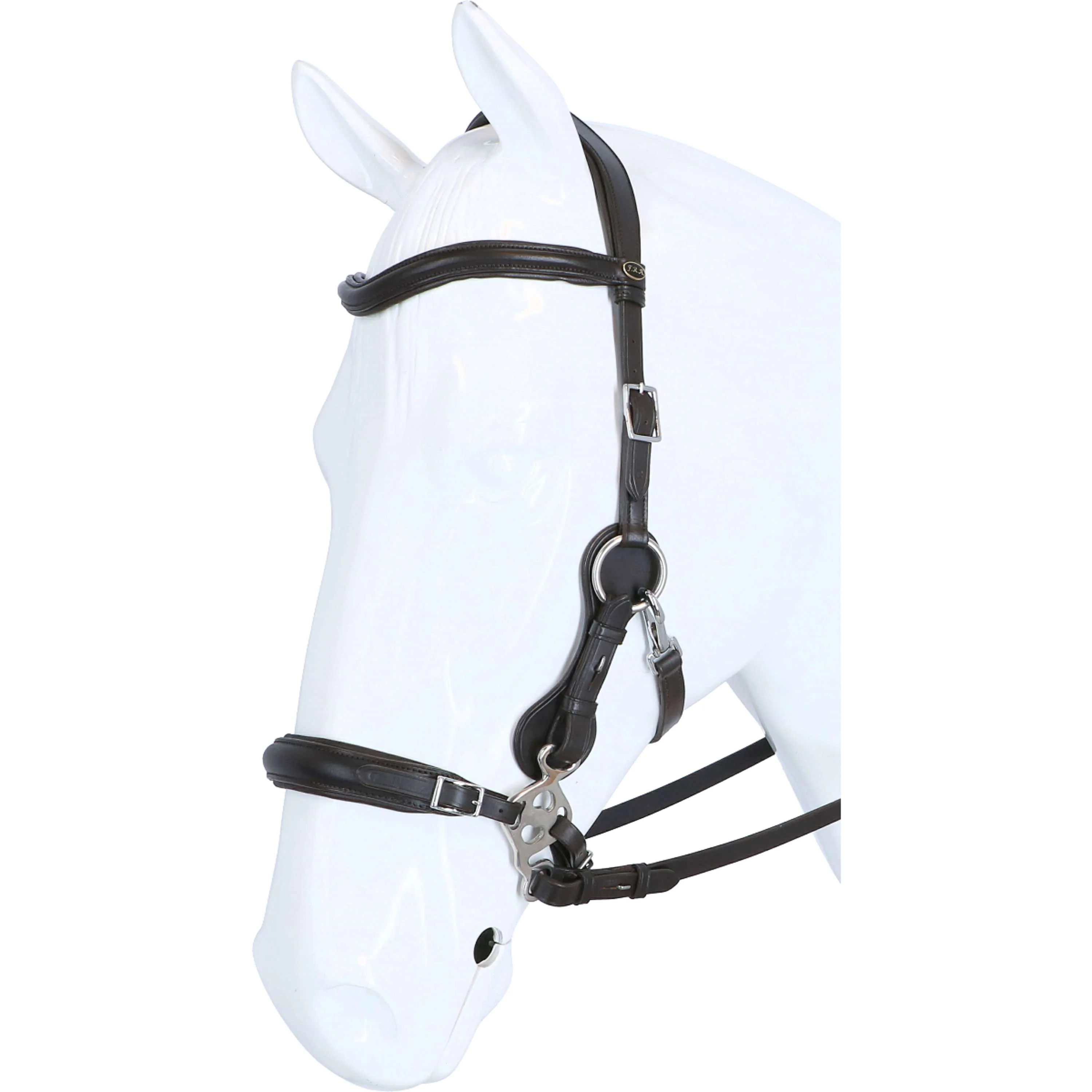 F.R.A. Hackamore Calli Stud Hook Lederen Zügel Havanna - Image 2