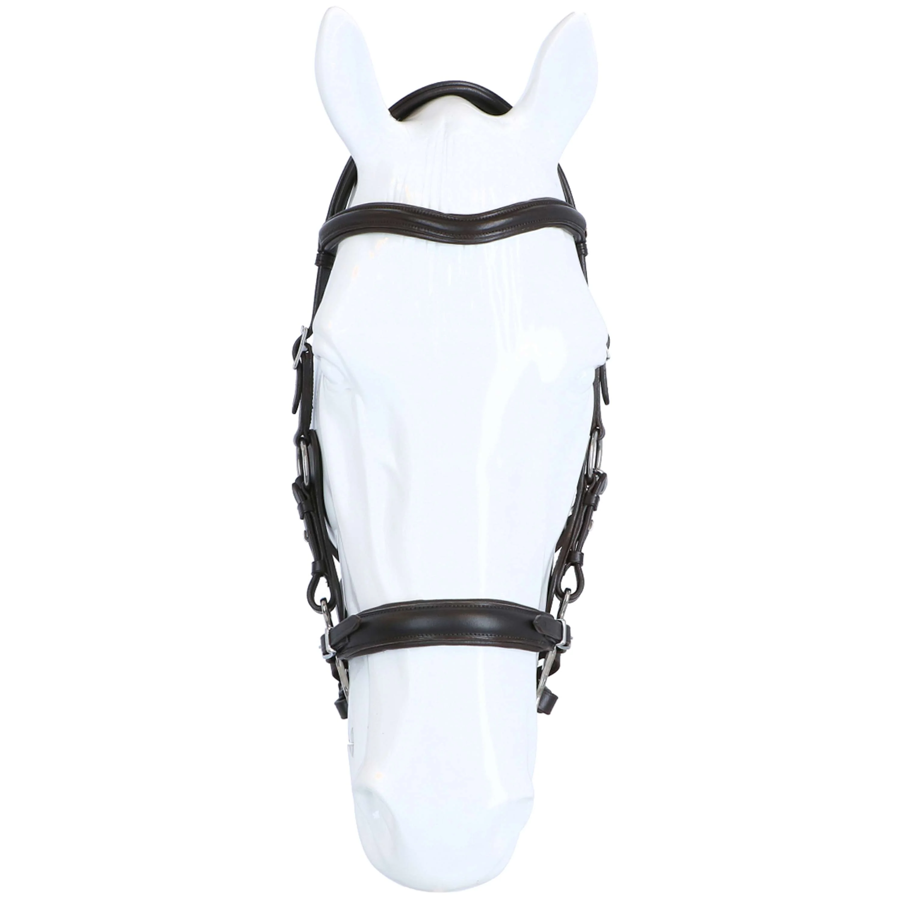 F.R.A. Hackamore Calli Stud Hook Lederen Zügel Havanna - Image 3