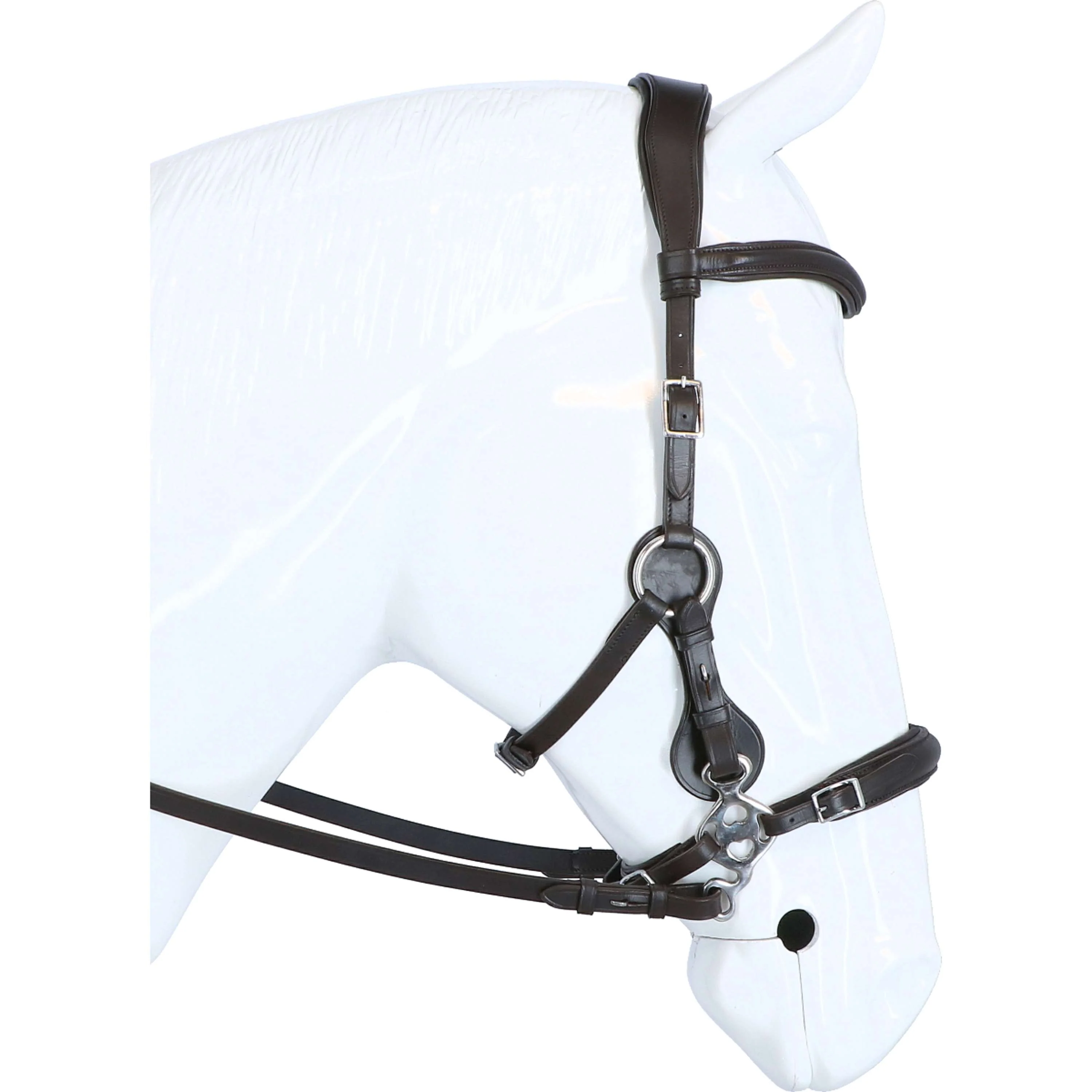F.R.A. Hackamore Calli Stud Hook Lederen Zügel Havanna - Image 4