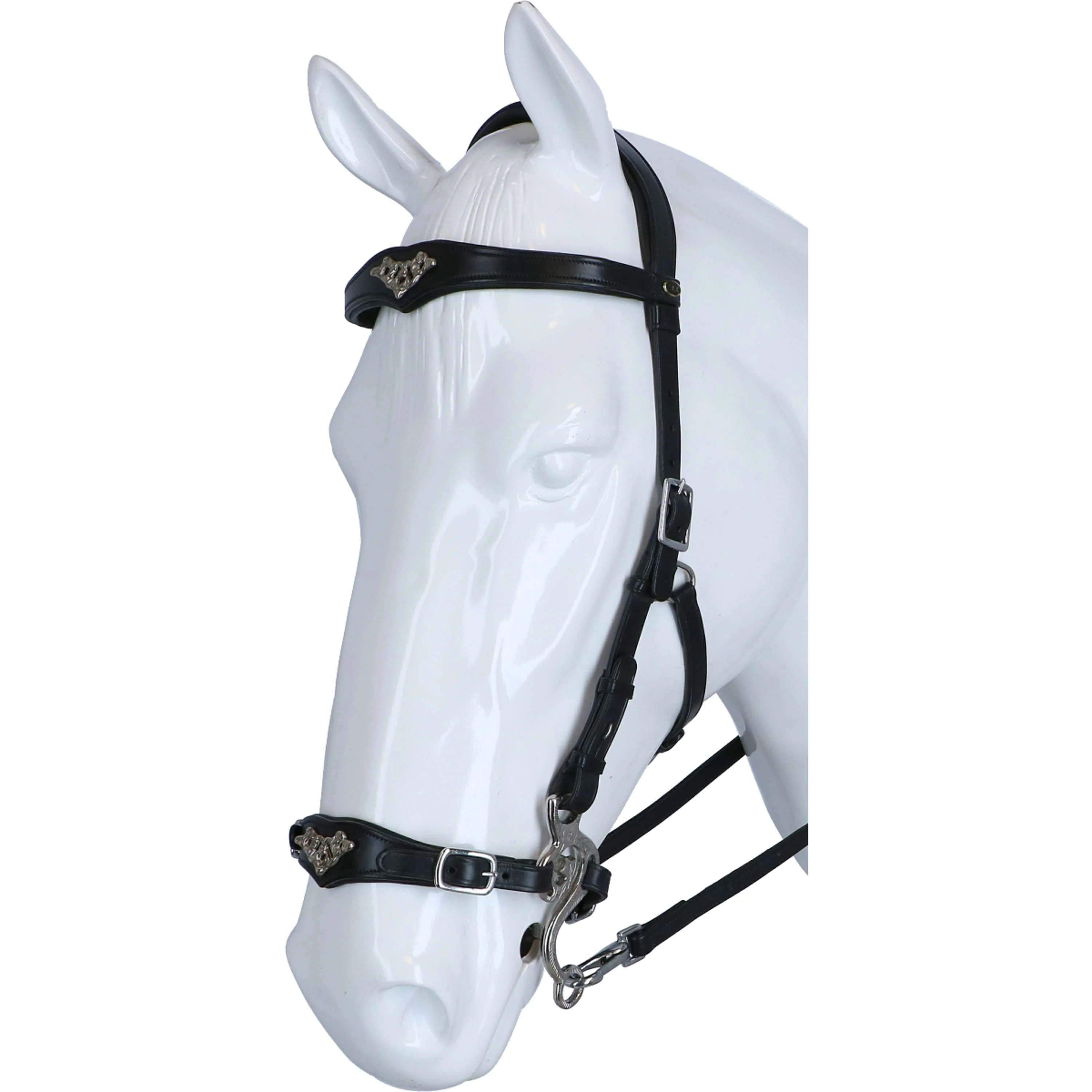 F.R.A. Hackamore Imperial Softleder Zügel Schwarz - Image 2